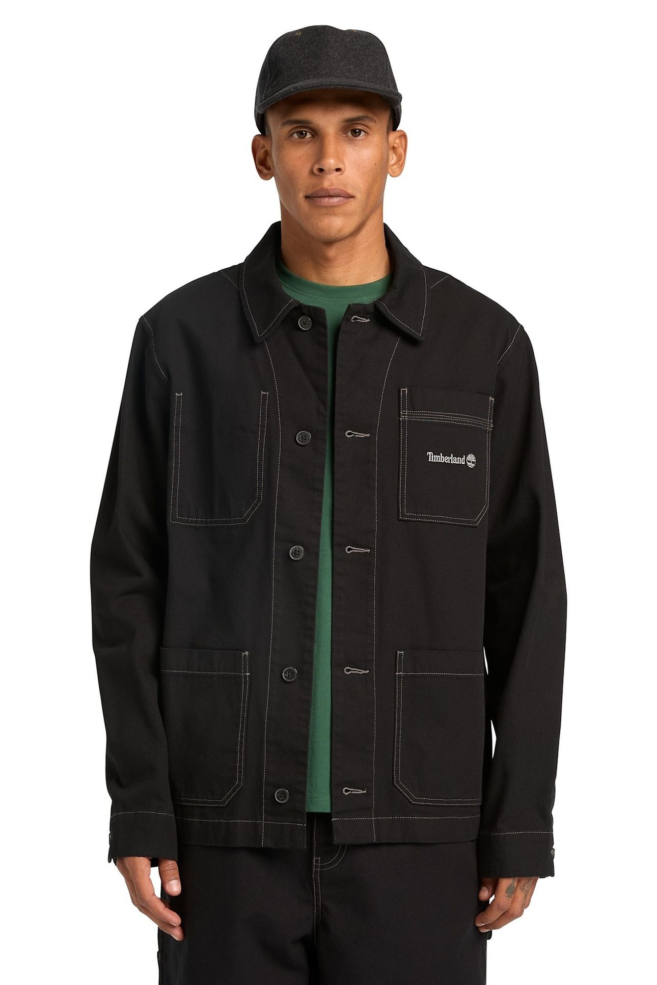 UNISEX CHORE CANVAS JACKET BLACK 2