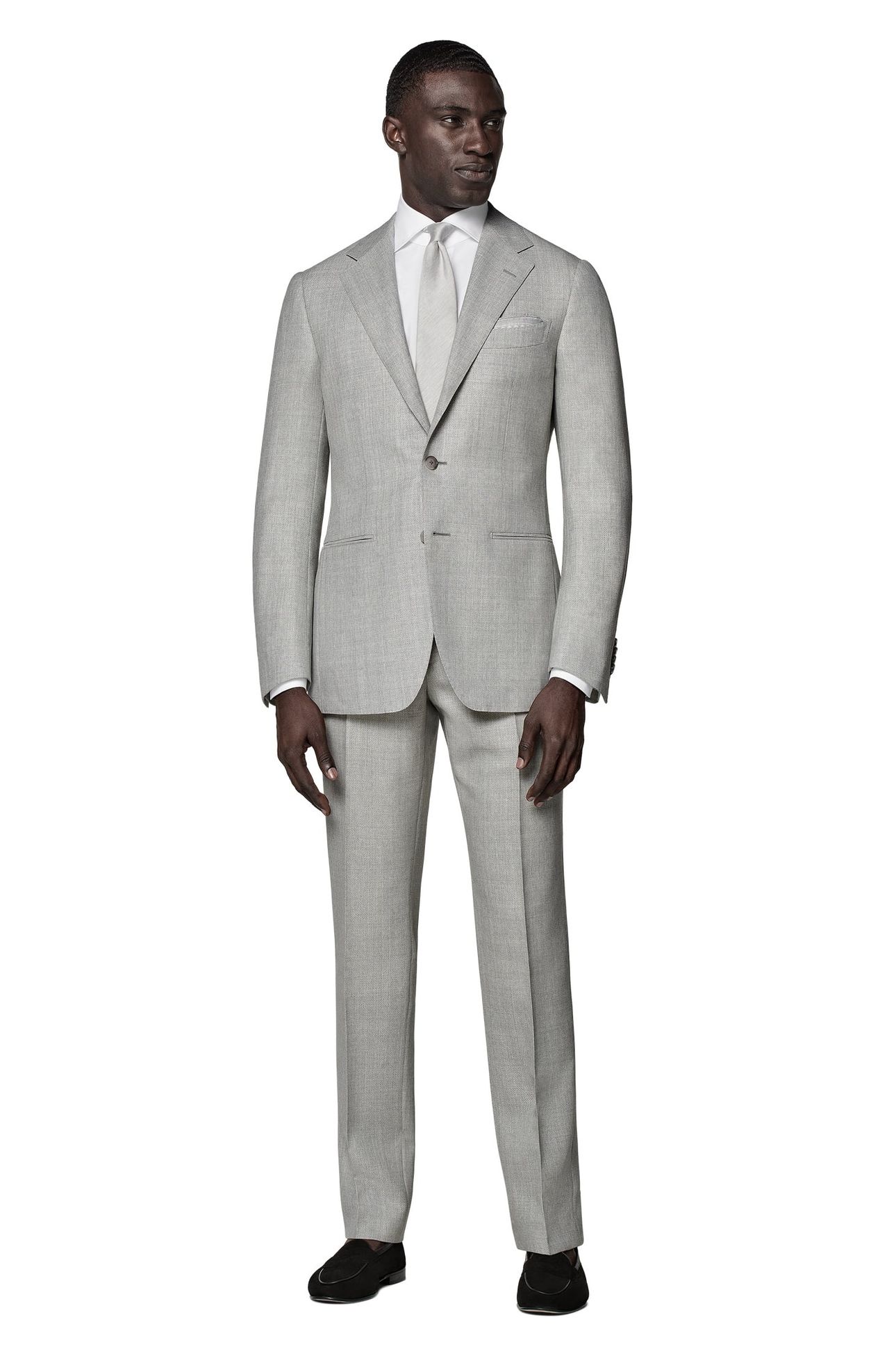 SUIT HAVANA L. GREY PURE WOOL NESTED SUITS 1