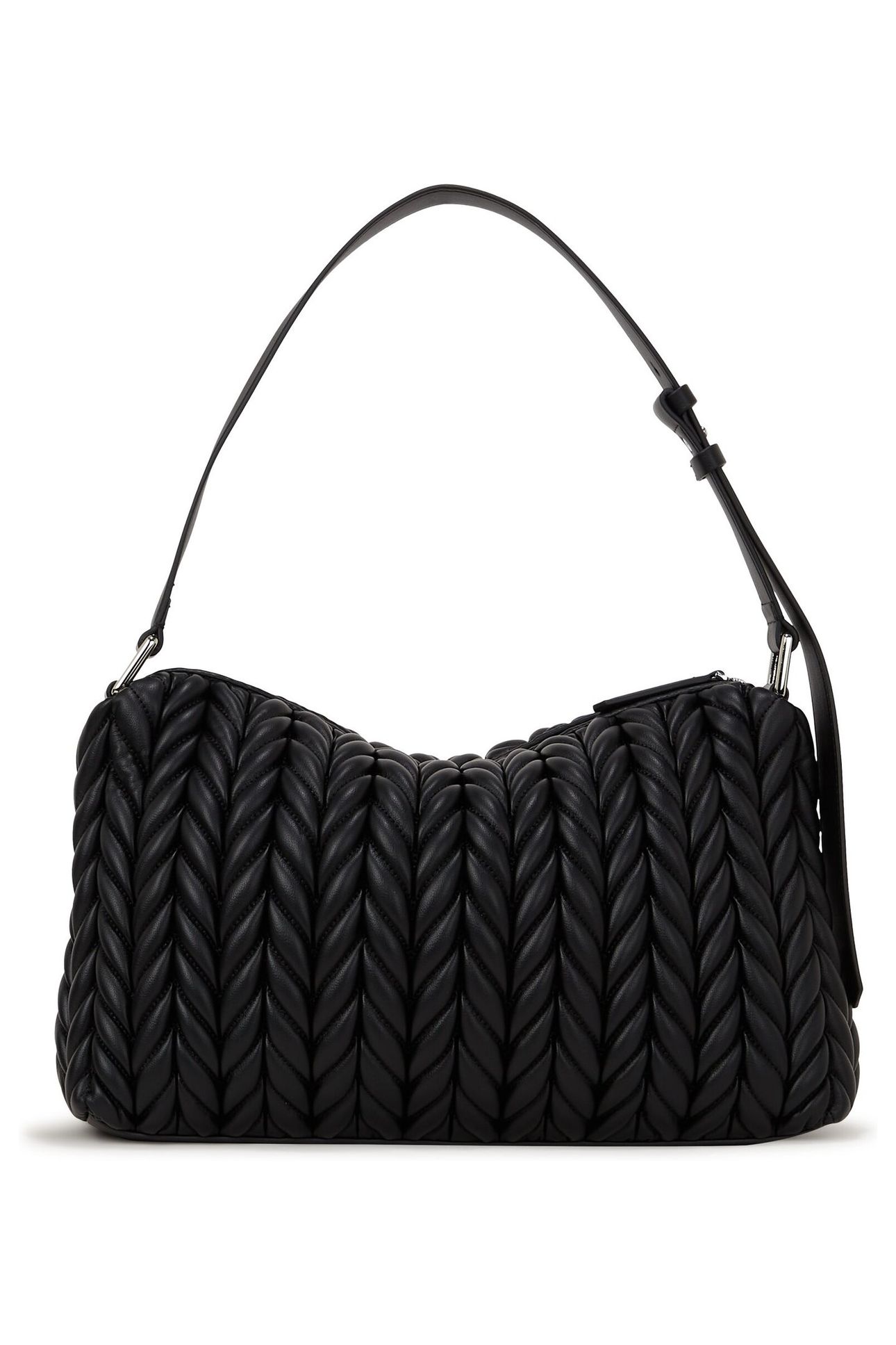 K/WEAVE MEDIUM SHOULDER BAG BLACK-NICKEL 3