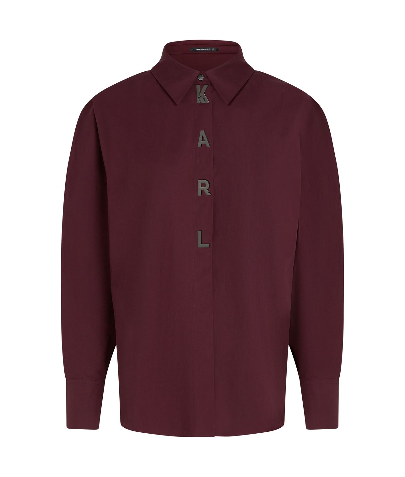 KARL SNAP FASHION POPLIN SHIRT WINDSOR BURGUNDY 5