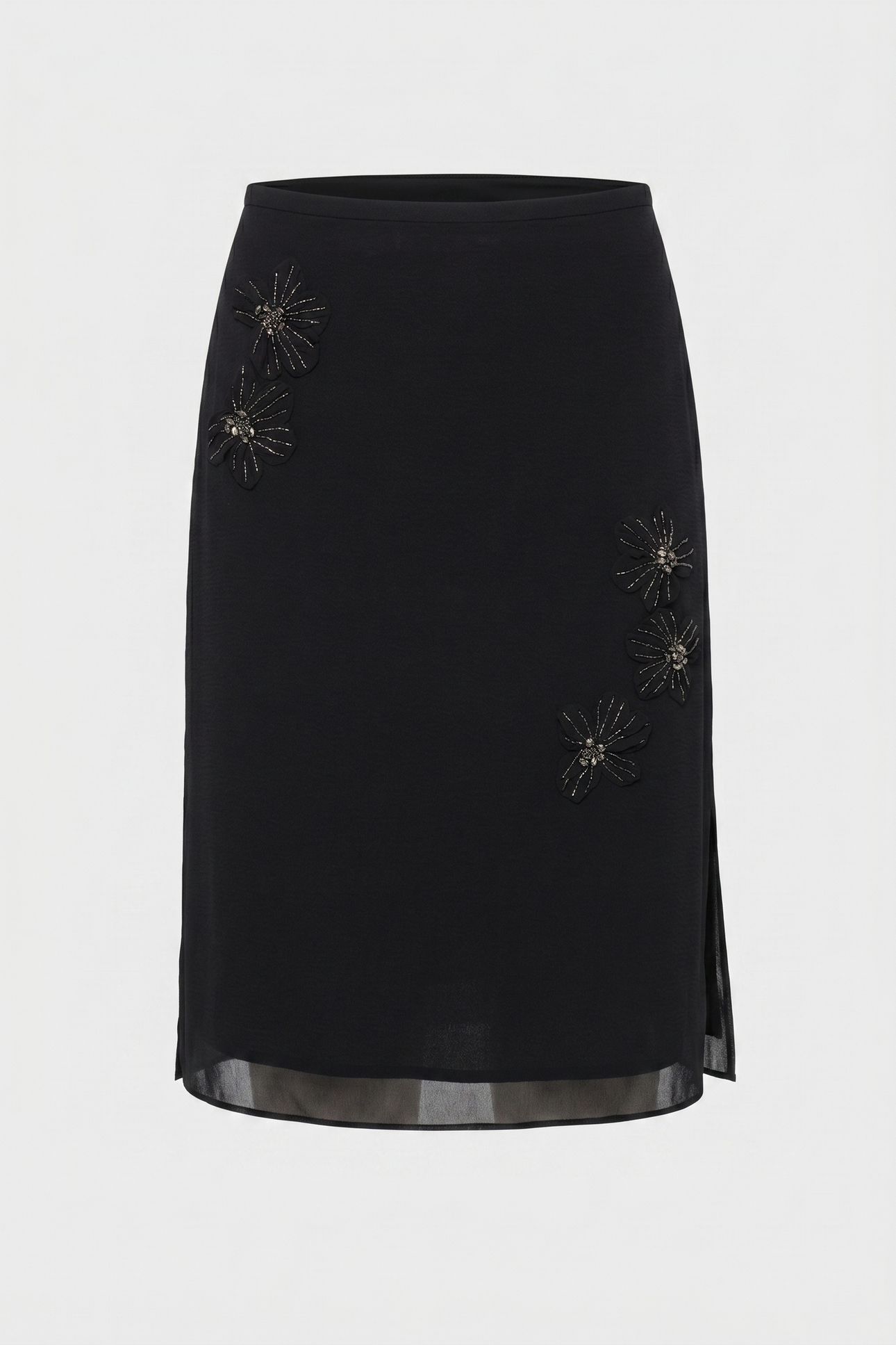 CAULINE MIDI SKIRT BLACK 4