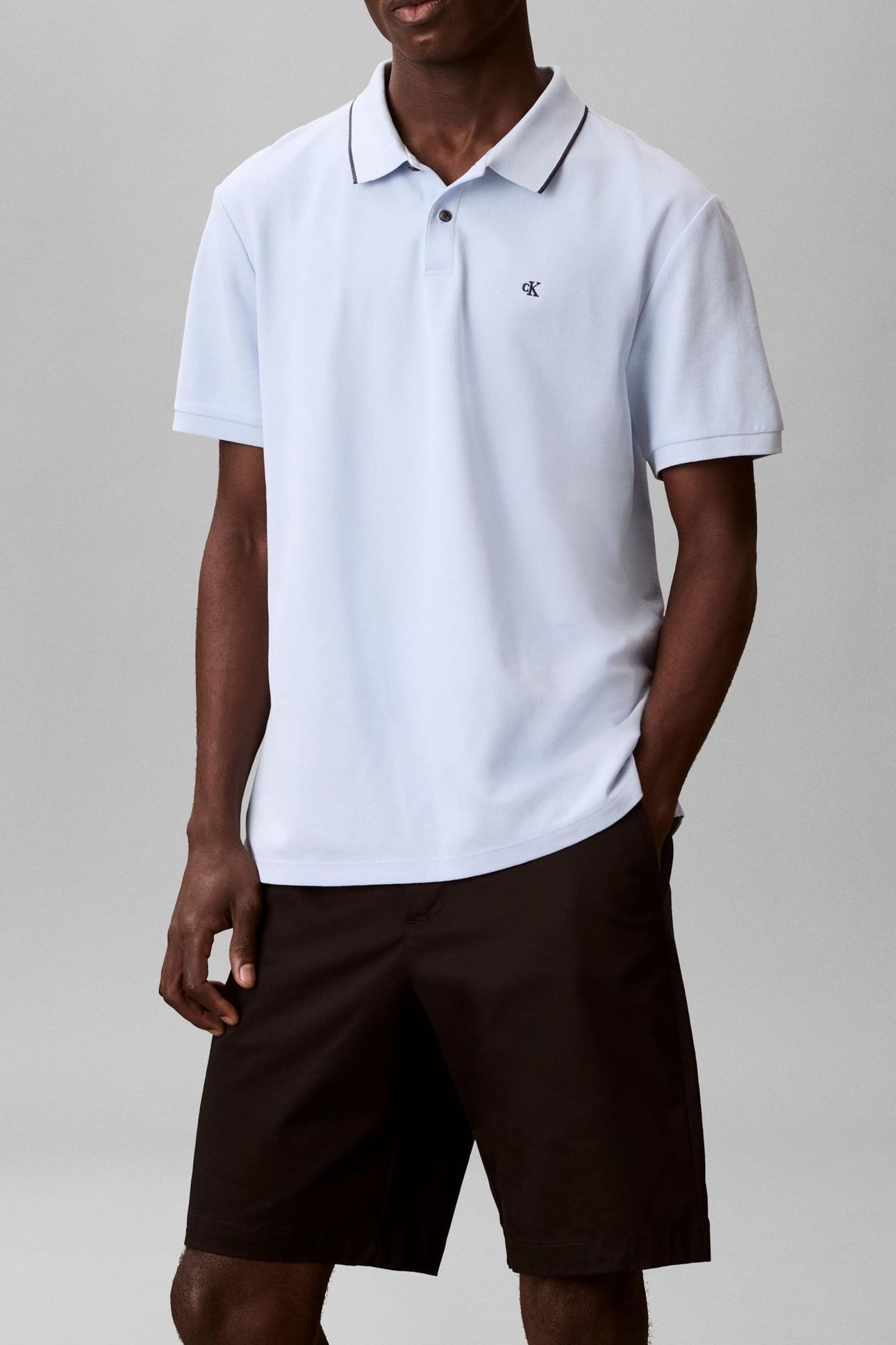SS REFINED PIQUE TIP POLO BREEZY BLUE 1