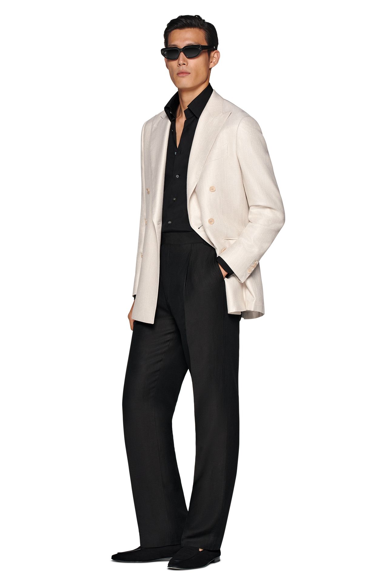 HAVANA-SAND-PURE BAMBOO SEPARATE TUXEDO JACKETS SAND 3