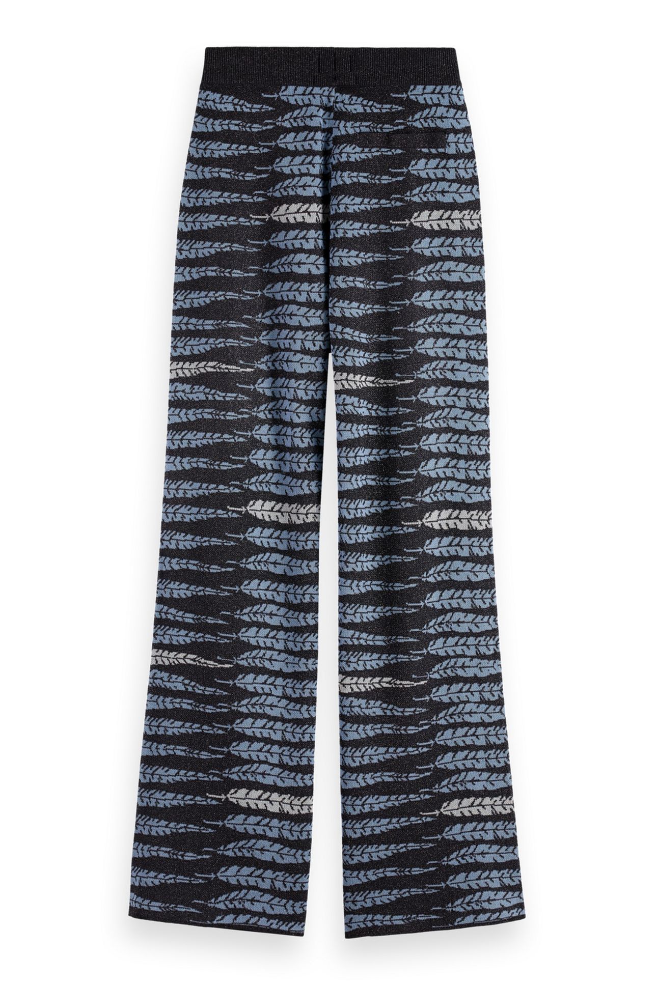 LUREX JACQUARD TROUSERS CHARCOAL ART 5