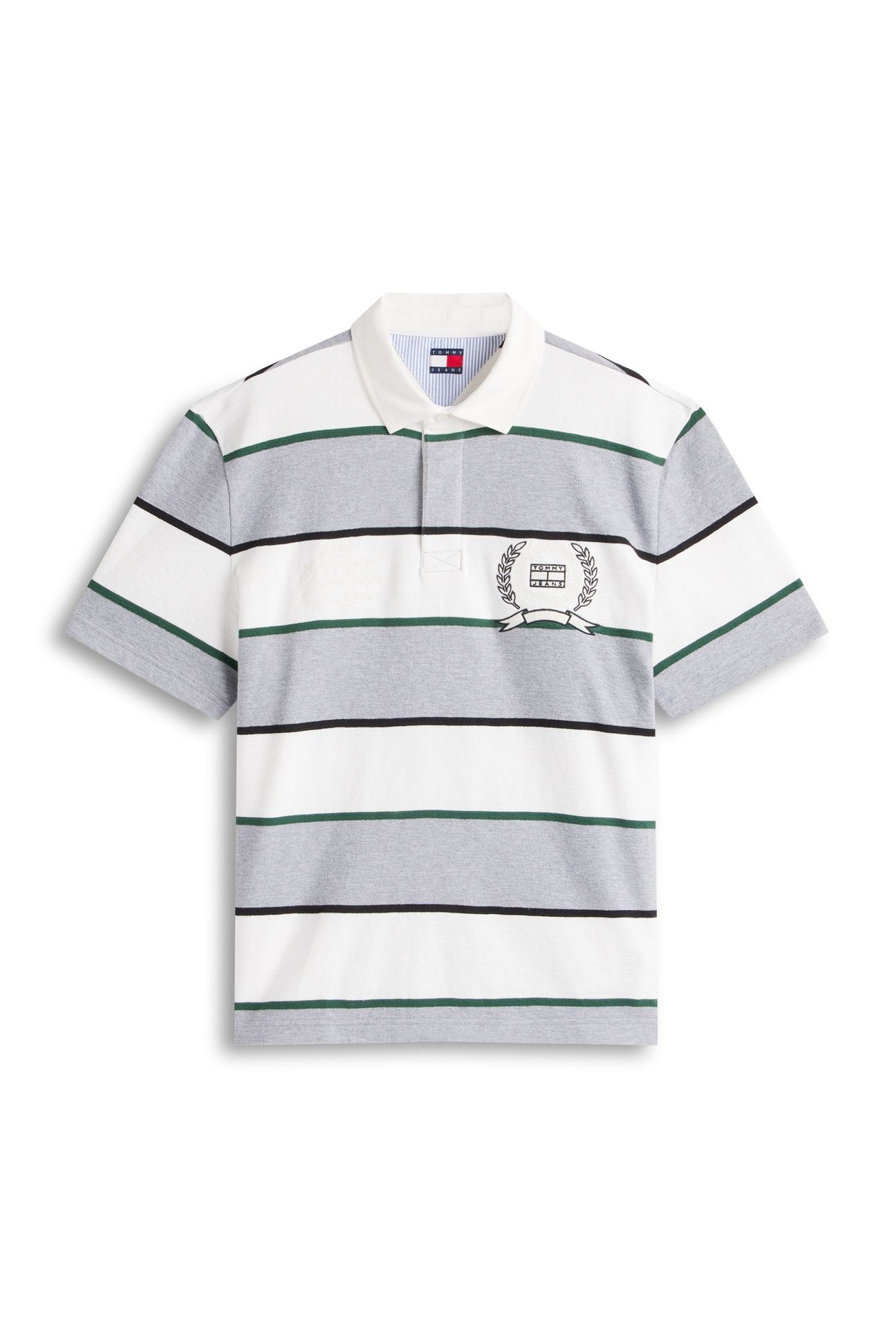 TJM RELAXED SS STRIPE POLO GREY HEATHER STRIPE 4
