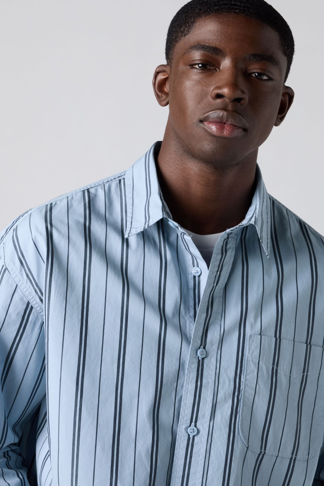 CORDUROY LOOSE BUTTON-UP SHIRT 5