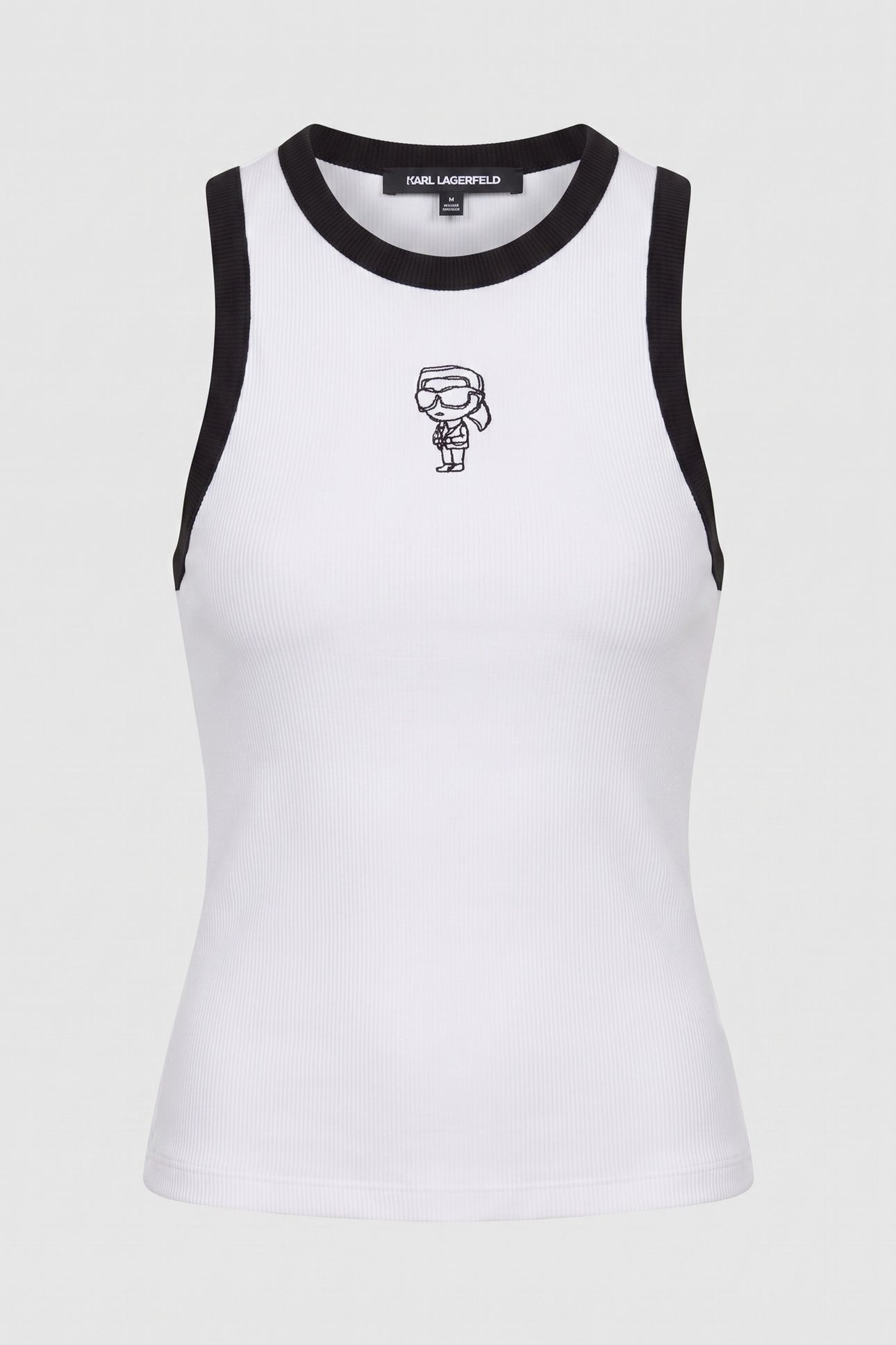 IKON SKETCH EMB RIB TANK TOP WHITE 3