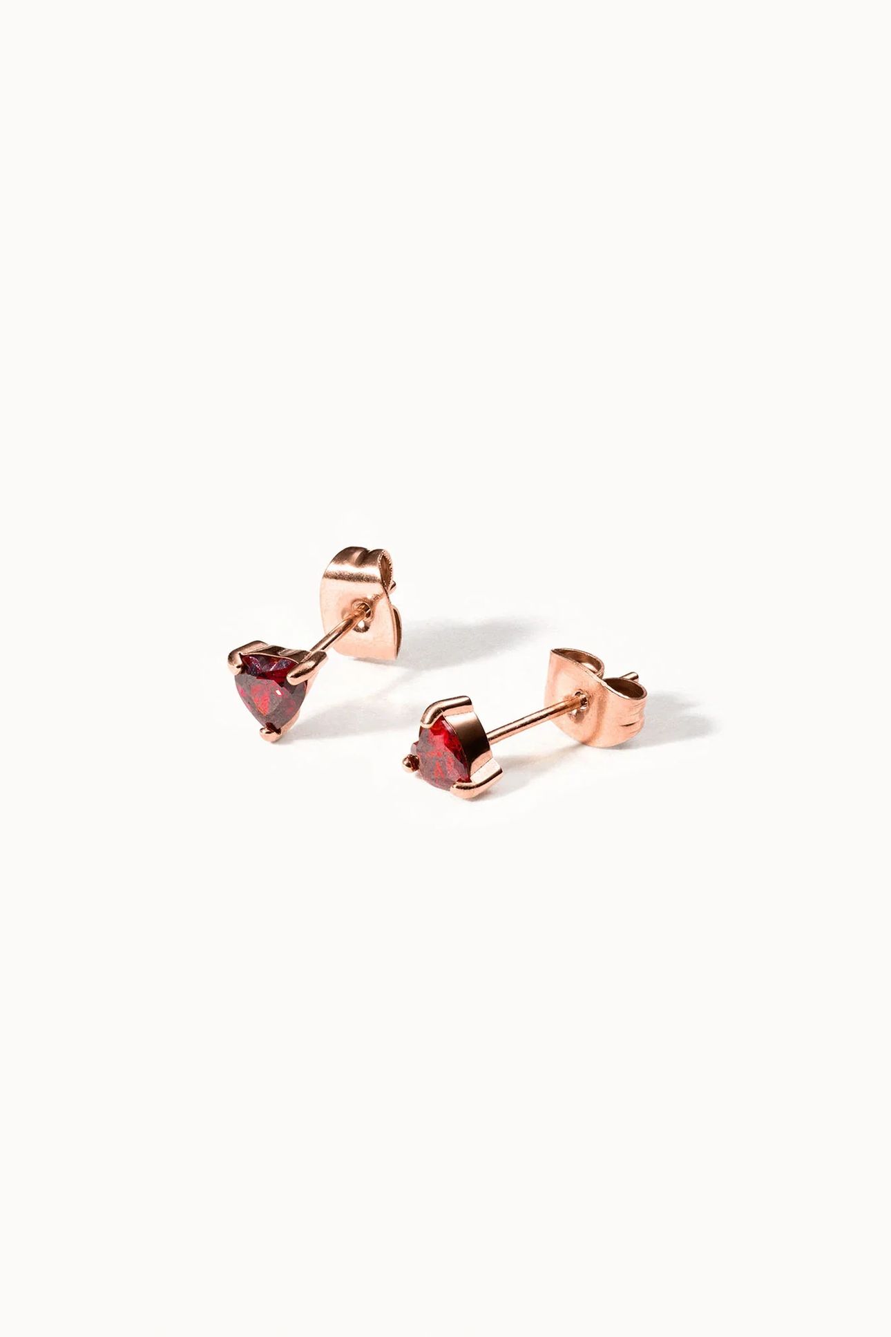 RED HEART OHRRINGE ROSEGOLD 2