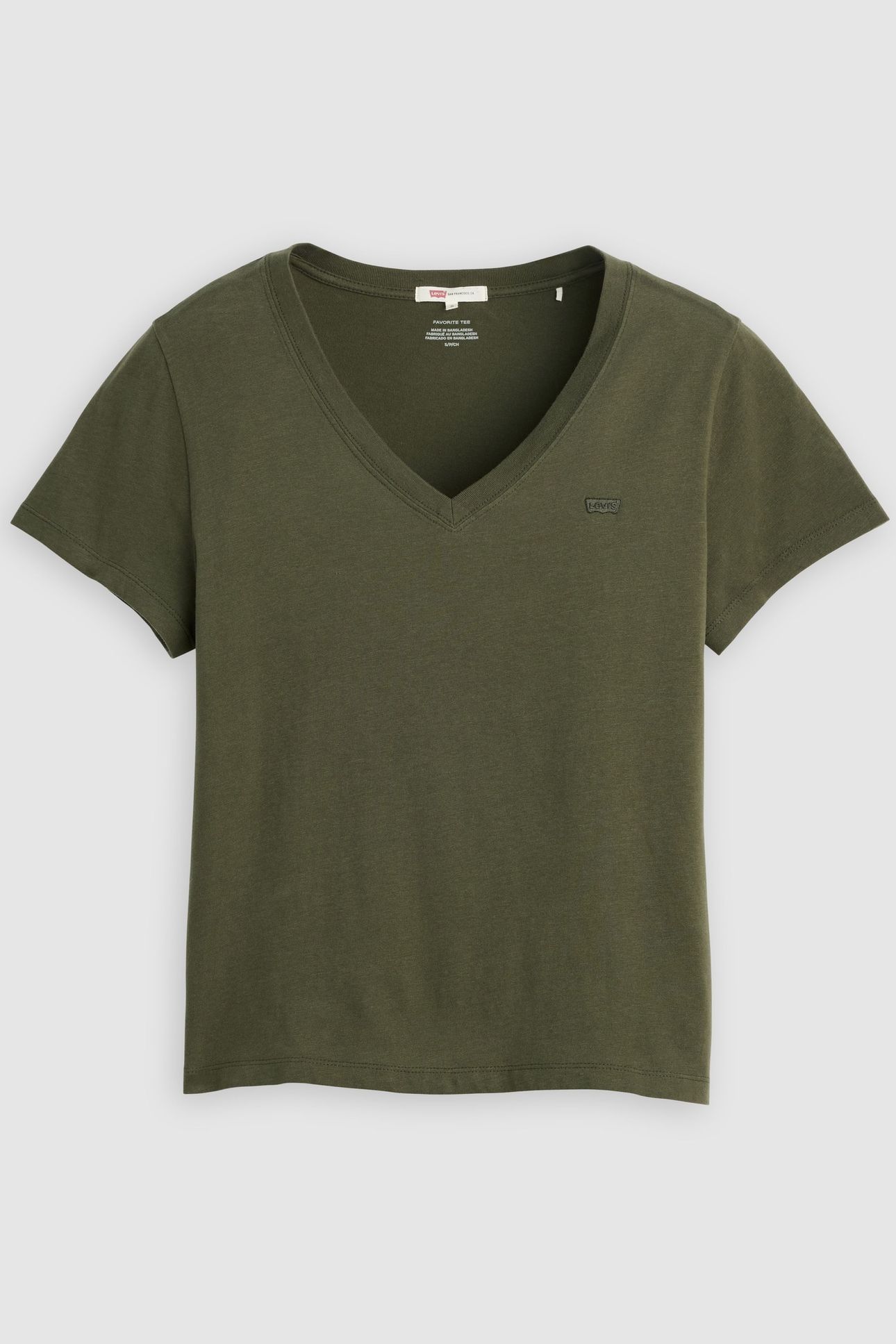 FAVORITE COTTON V-NECK TEE 3