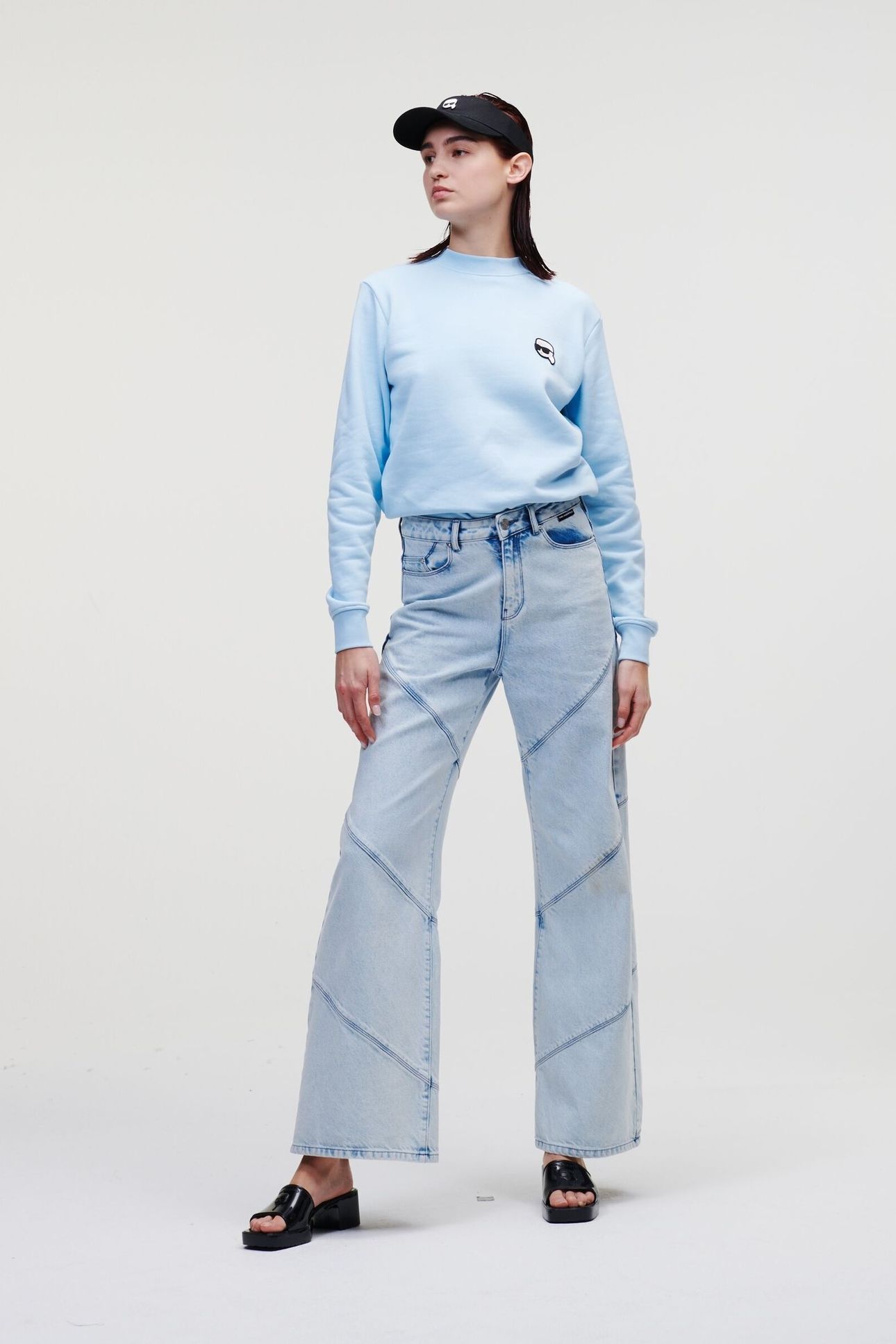 WIDE LEG DENIM PANTS LIGHT BLUE DENIM 6