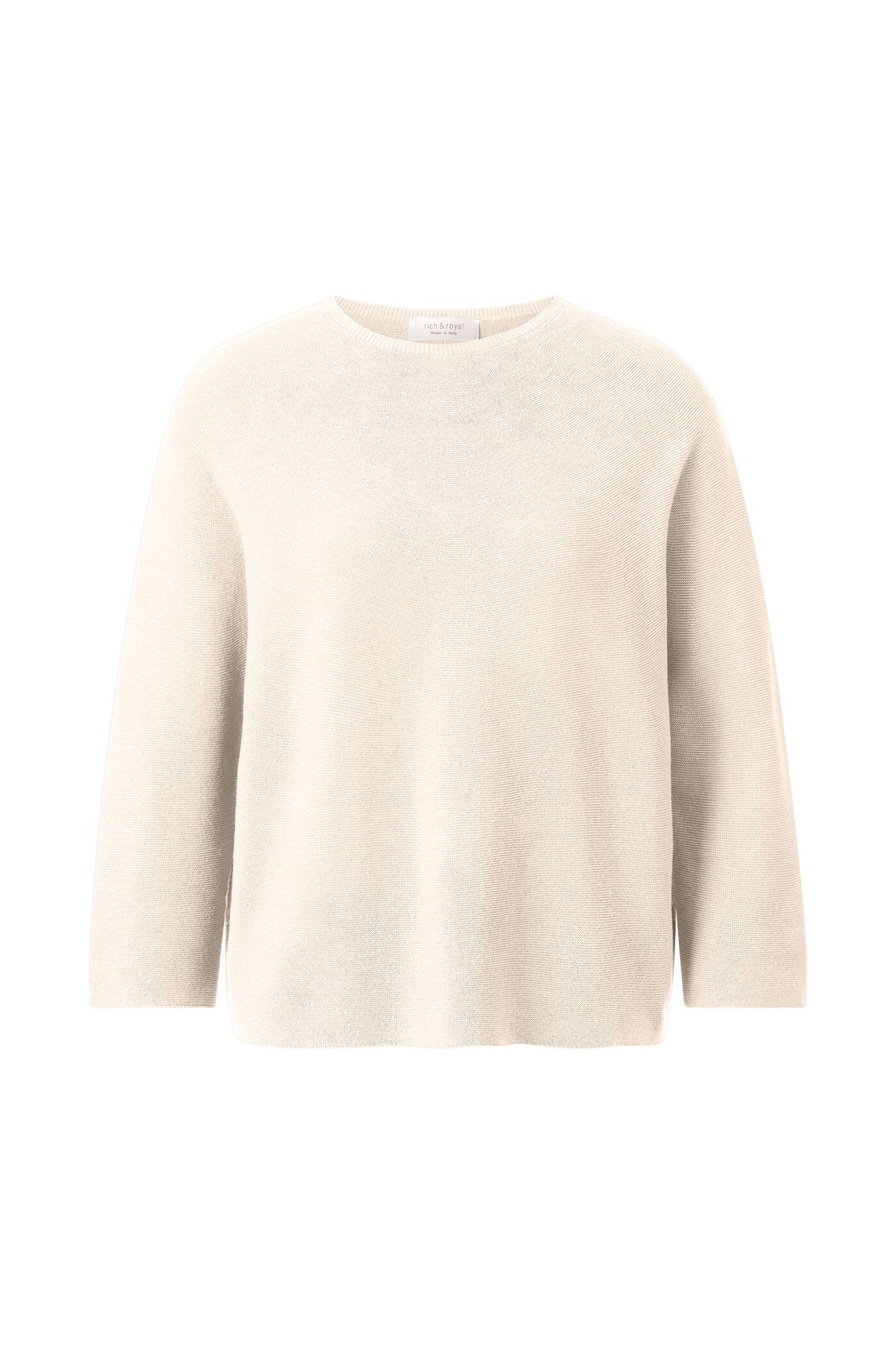 CREW-NECK SEAMLESS PEARL WHITE 4