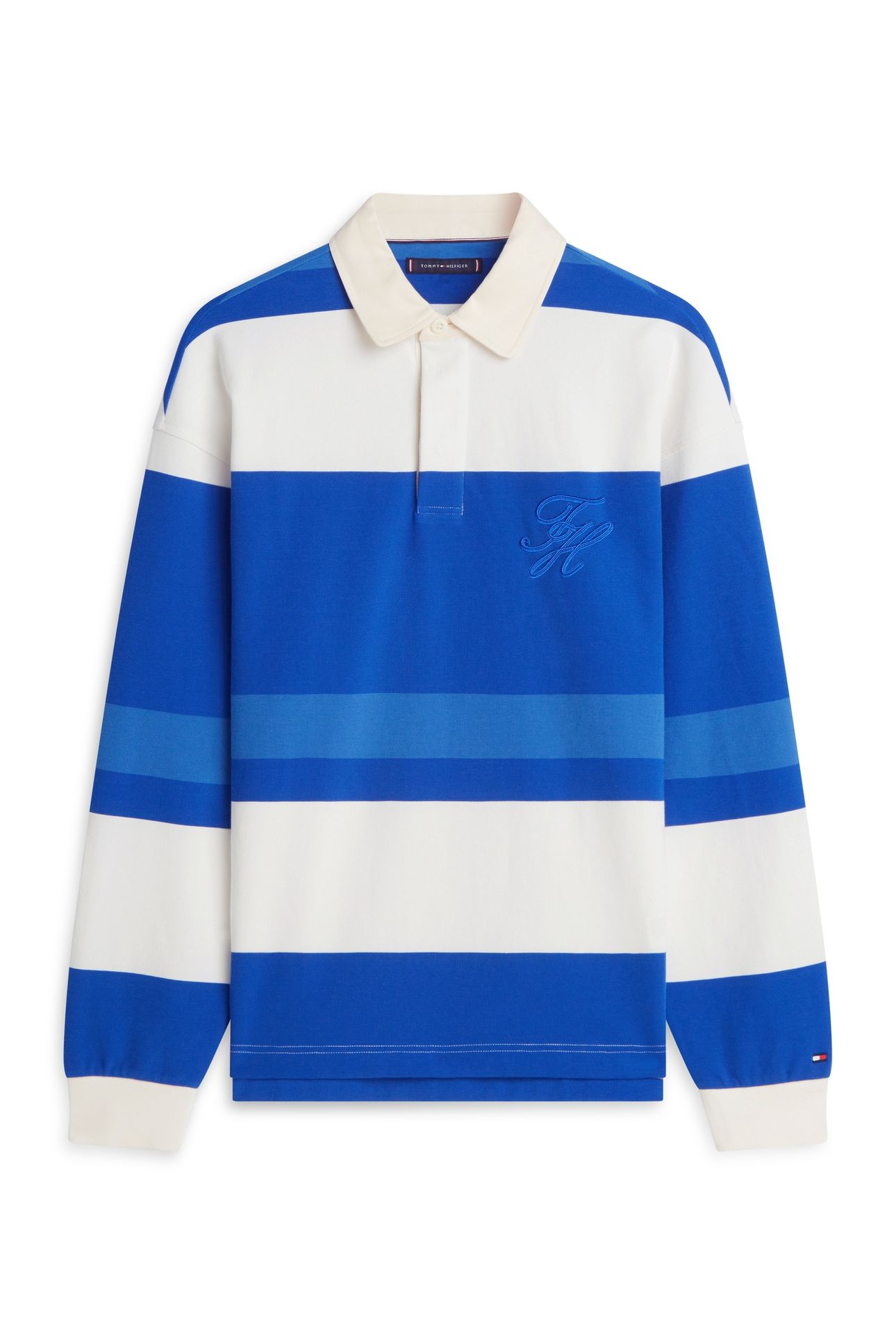 RELAXED STRIPE RUGBY SWEATSHIRT REGAL BLUE/MULTI 4
