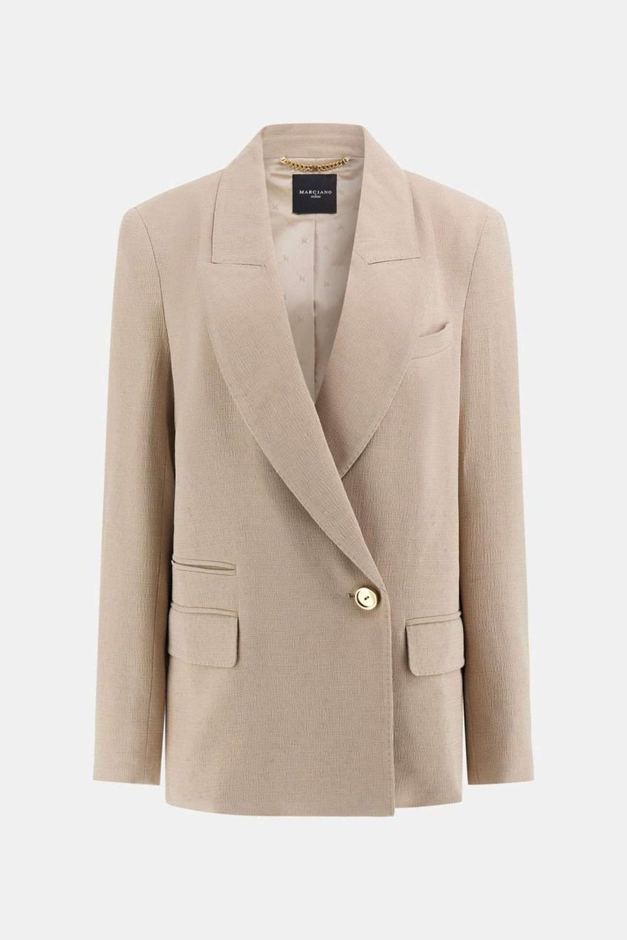 ARIANA DOUBLE BREAST VELVET TAUPE 5