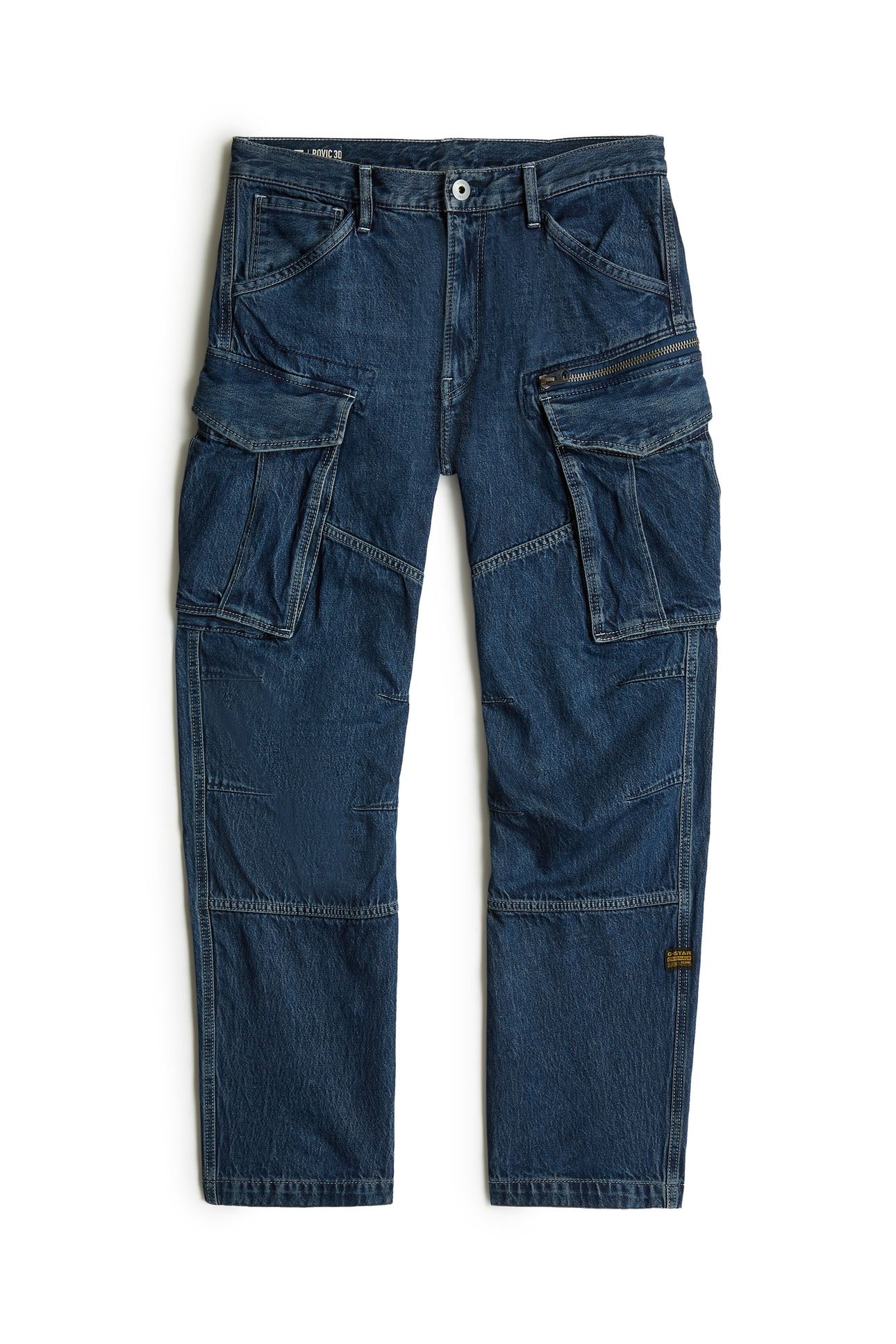 ROVIC 3D LOOSE DENIM BLUE 4