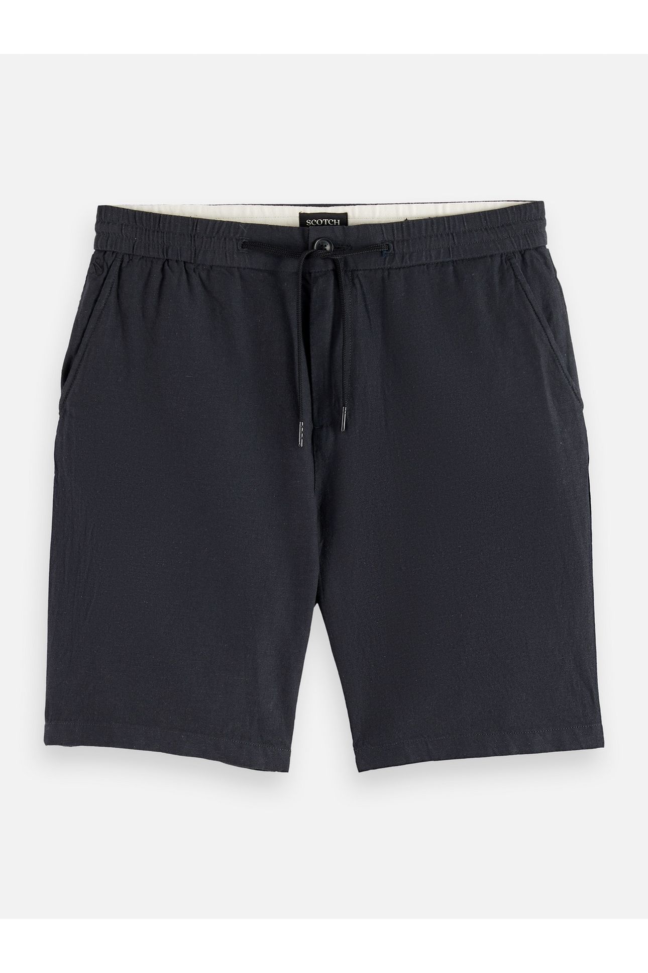 FAVE - COTTON-LINEN TWILL BERMUDA SHORT BLACK 4