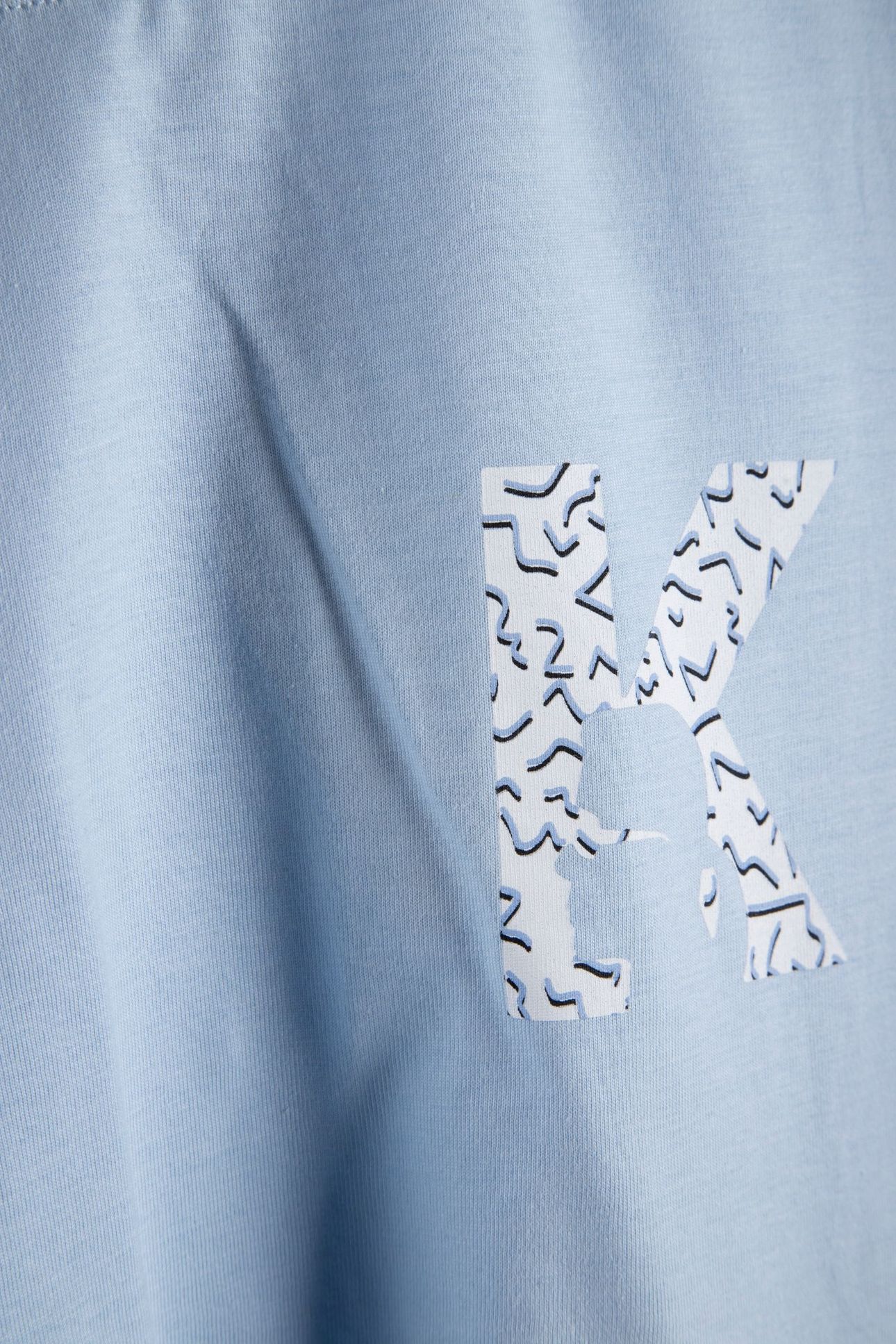 K MEMPHIS PRINTED T-SHIRT LIGHT BLUE 5