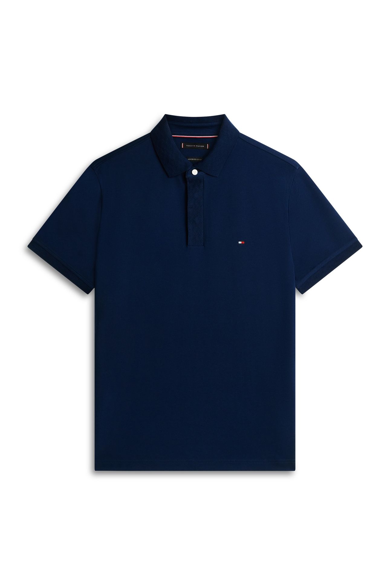 JACQUARD POLO CARBON NAVY 4