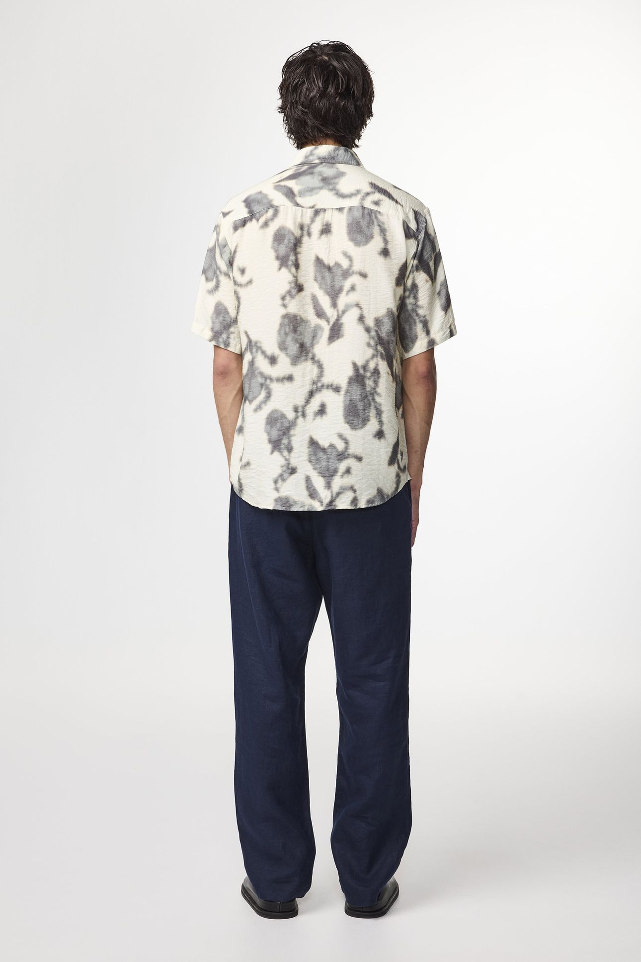 FREDDY SS NO PKT 5971 SHORT SLEEVE ECRU PRINT 3
