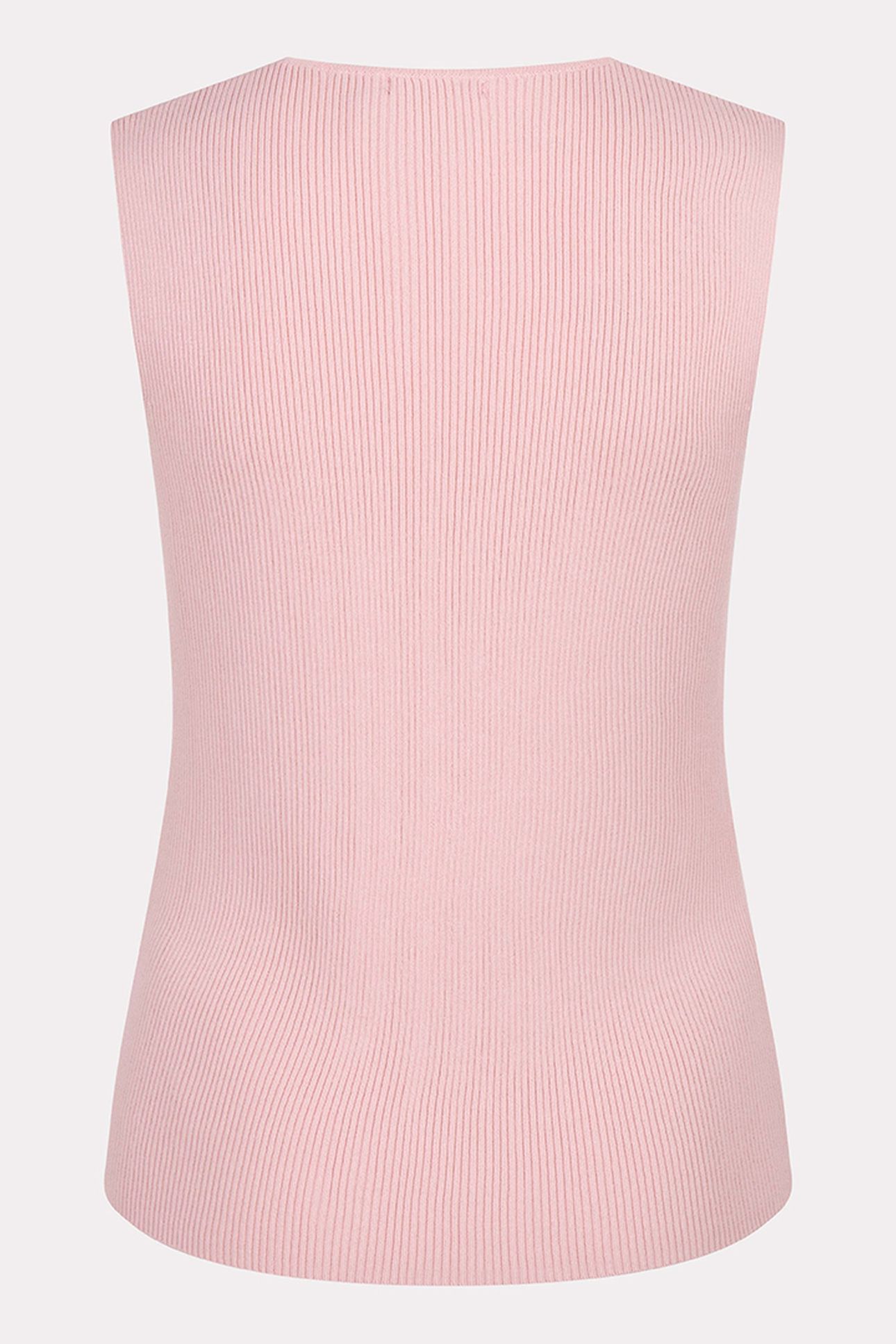 TOP SLV/LSS V-NECK BUTTONS LIGHT PINK 5