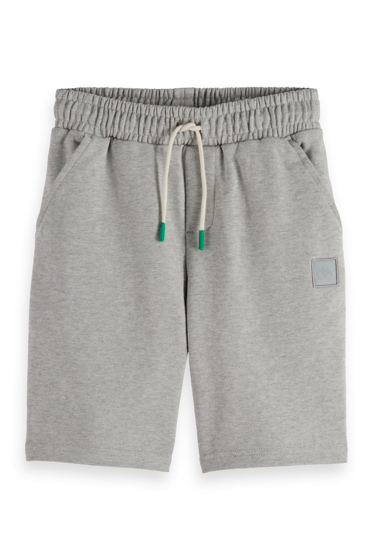BOYS LOGO BADGE SWEATSHORTS GREY MELANGE 1