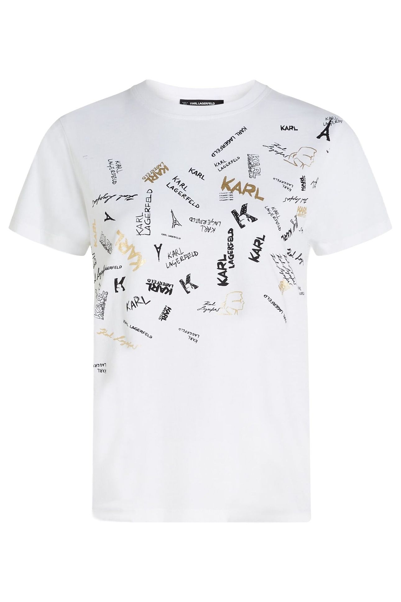 PARIS FONTS PRINT T-SHIRT WHITE 1