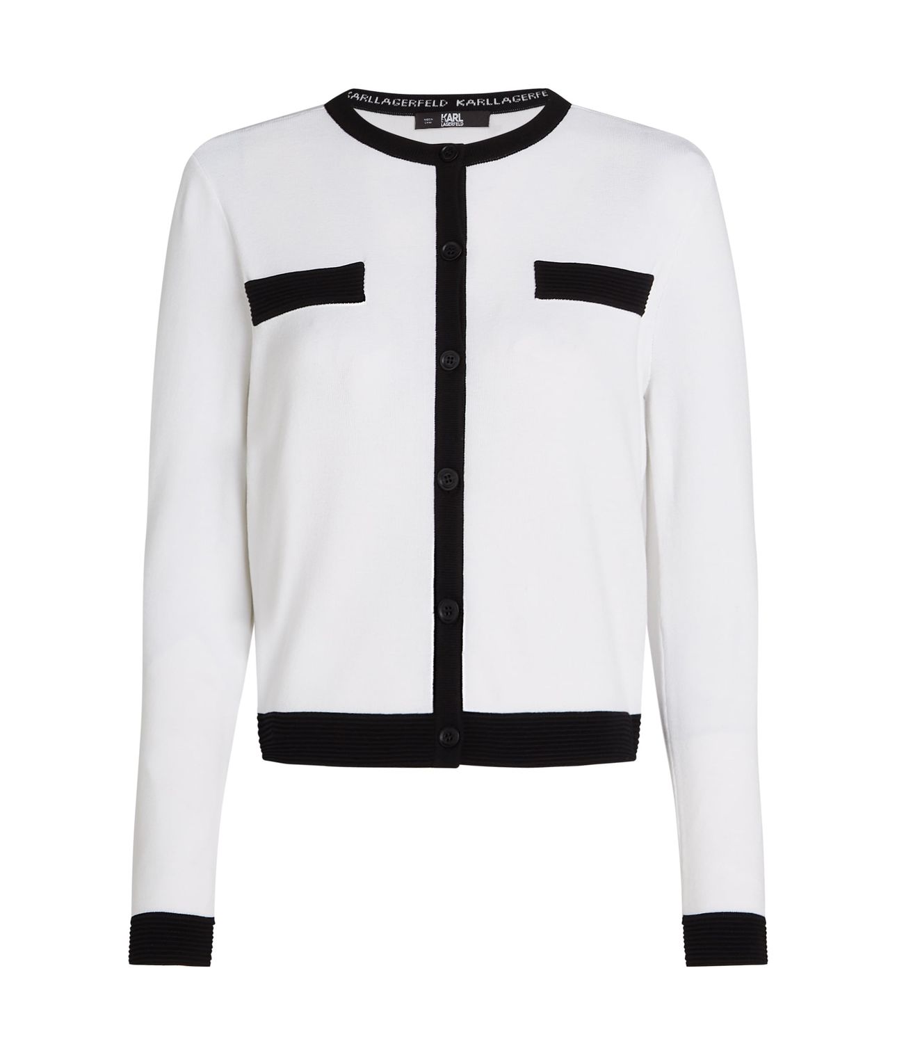 CLASSIC LSLV CARDIGAN WHITE 1