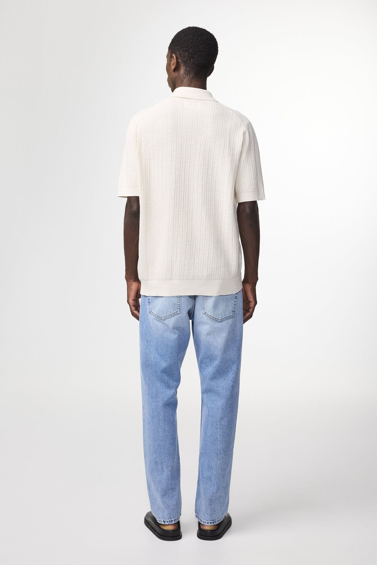 NOLAN POLO CARDIGAN 6695 KNIT ECRU 3