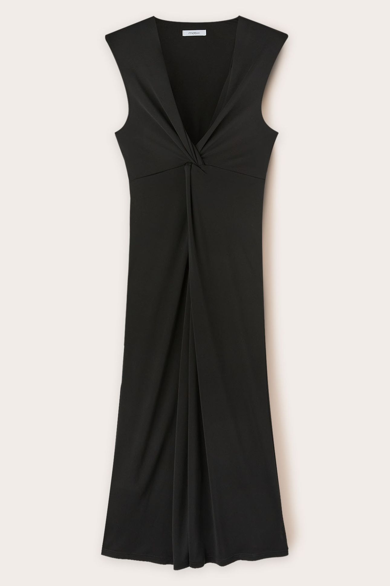 JERSEY DRESS WITH KNOT BLACK 4