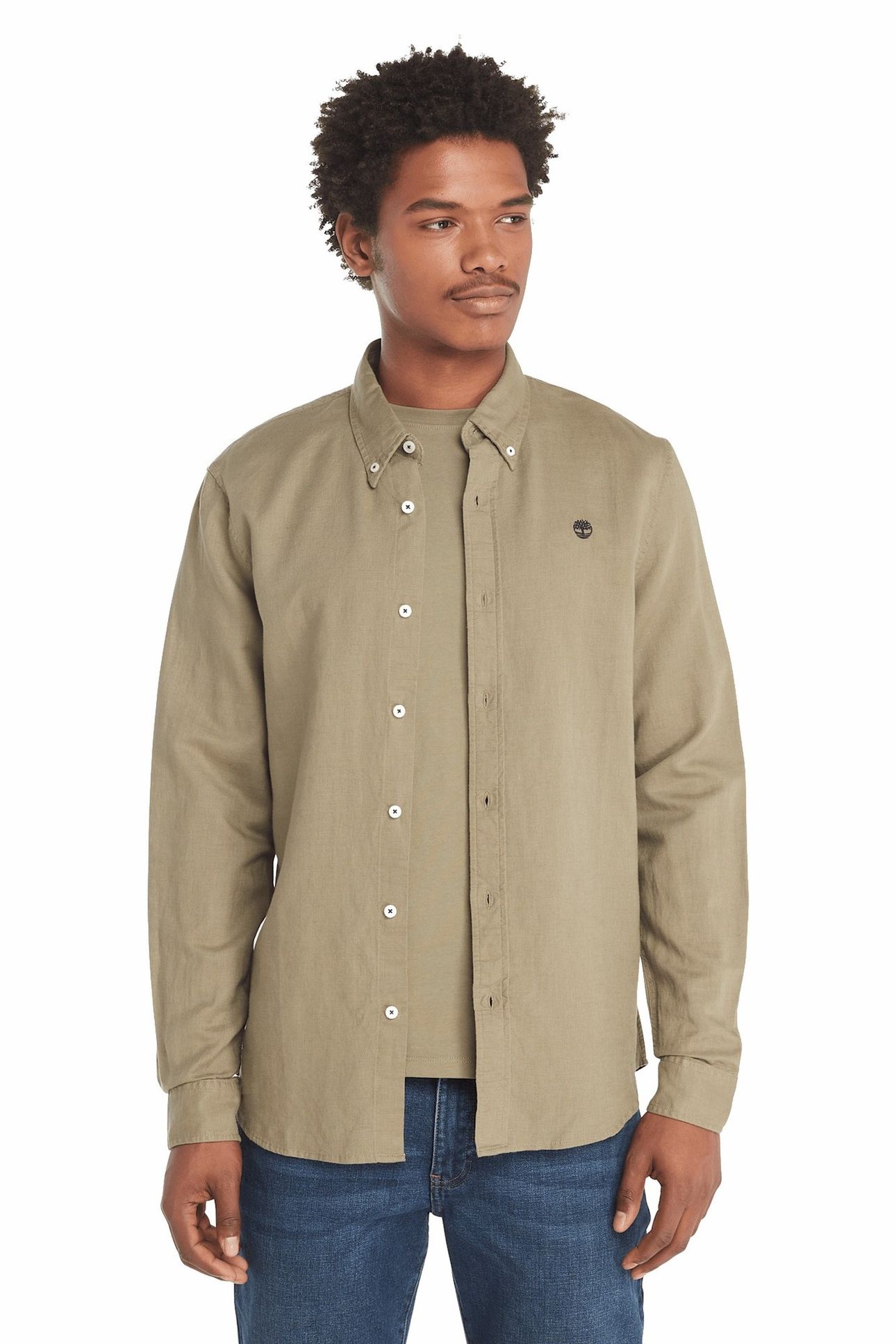 COTTON/LINEN LONG SLEEVE SHIRT CASSEL EARTH 1