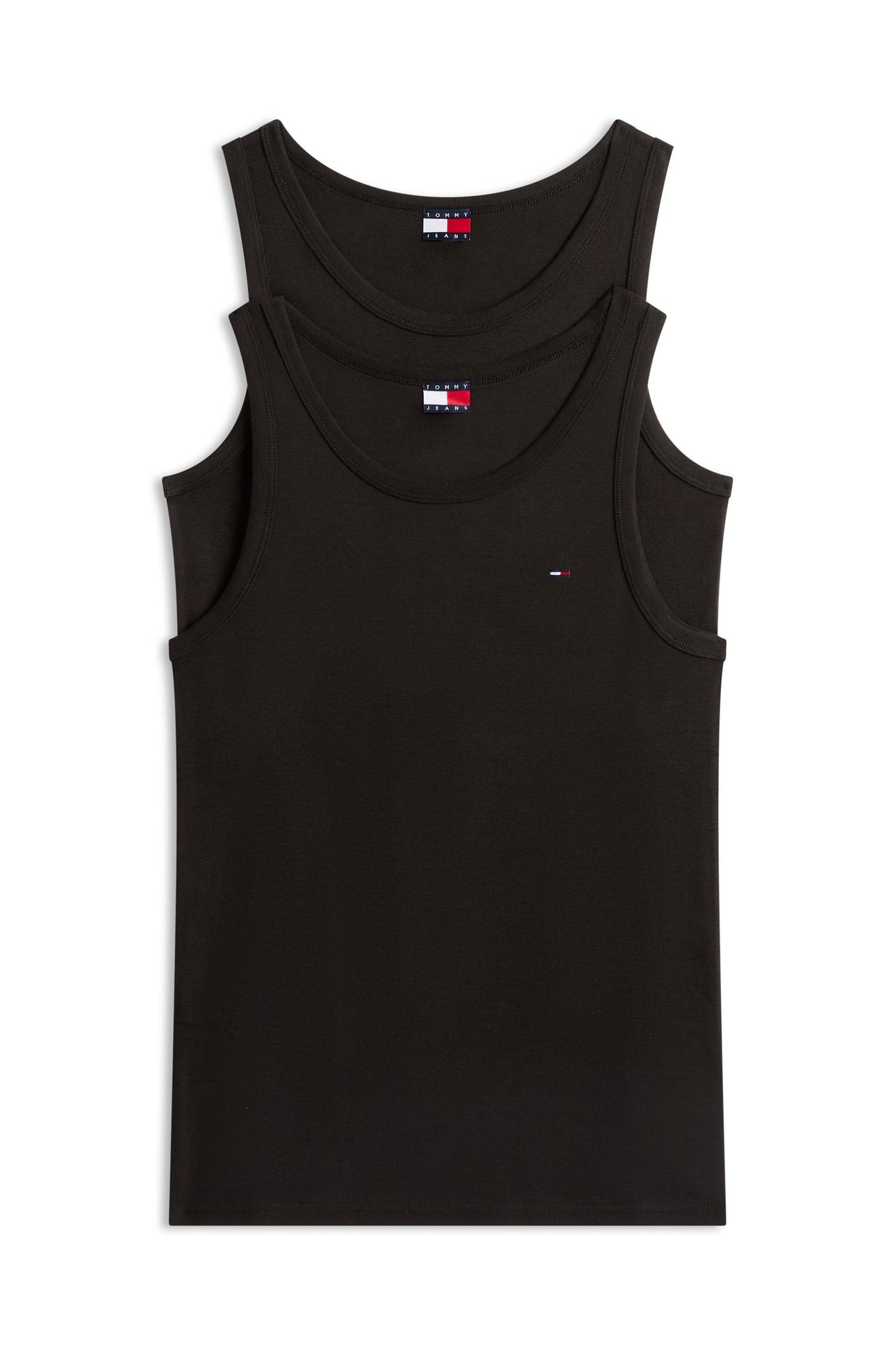 TJM XSLIM 2-PACK RIB T-SHIRT BLACK/BLACK 1