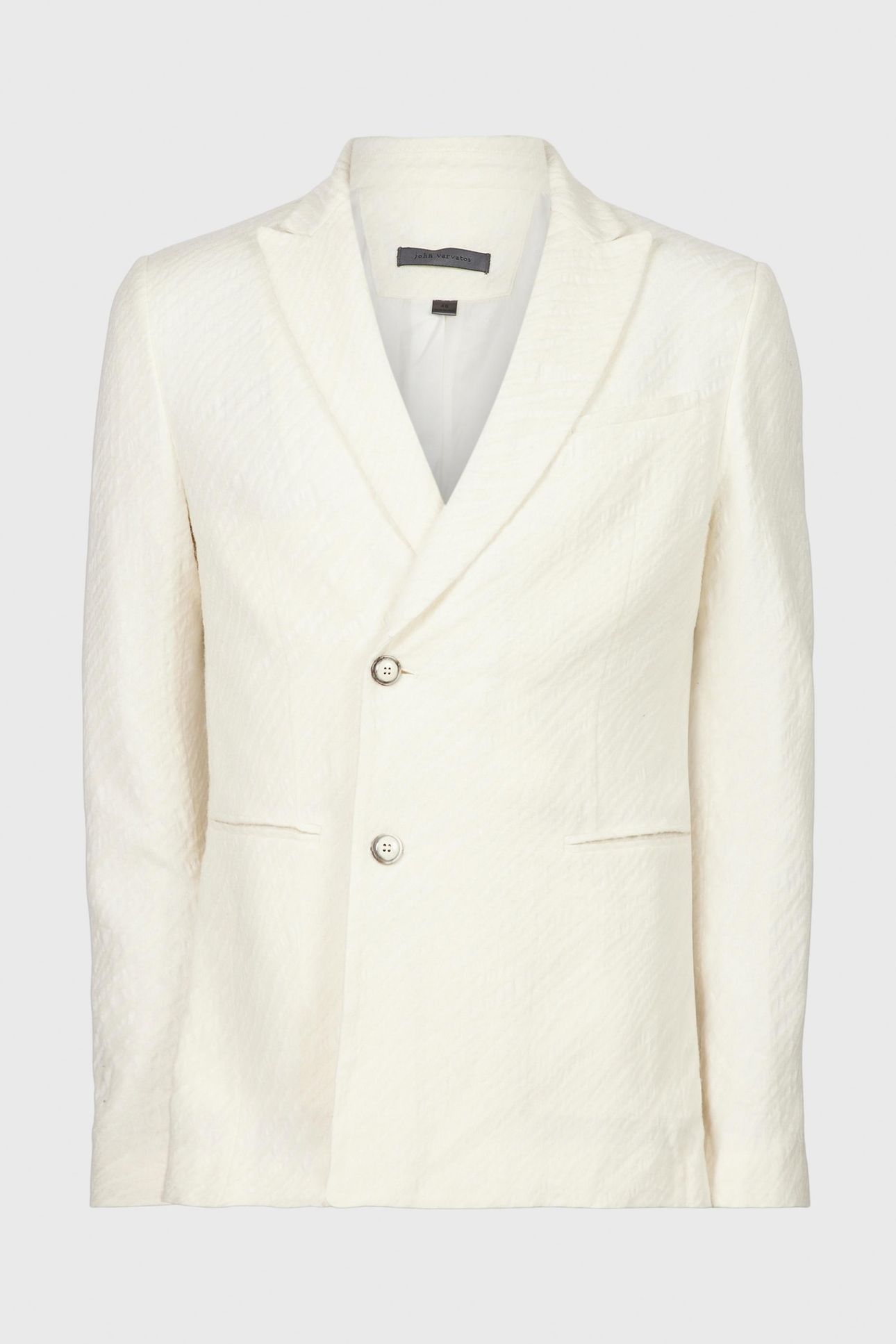 SLIM FIT PEAK LAPEL JACKE SALT 2