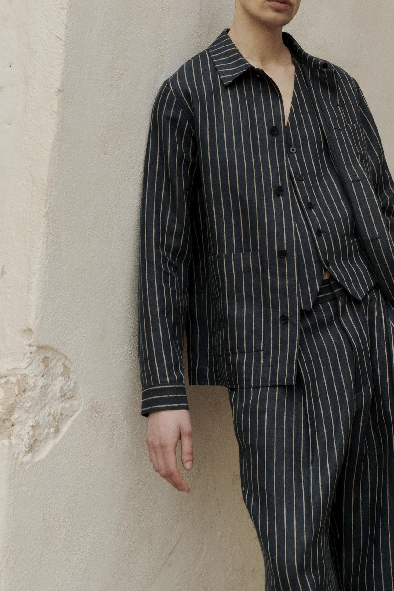 KARLO VEST 1455 HYBRID/BLAZER NAVY STRIPE 6