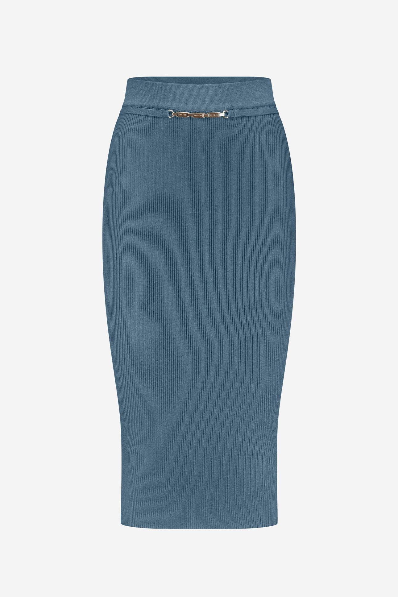 KOCHI MIDI SKIRT TEAL BLUE 1