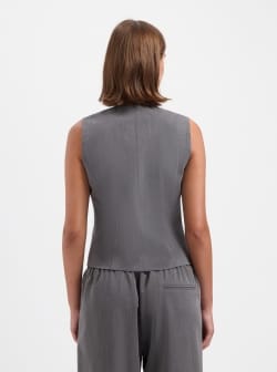 NOUS SOMMES LABELS – GINNY TIE GILET GREY 3