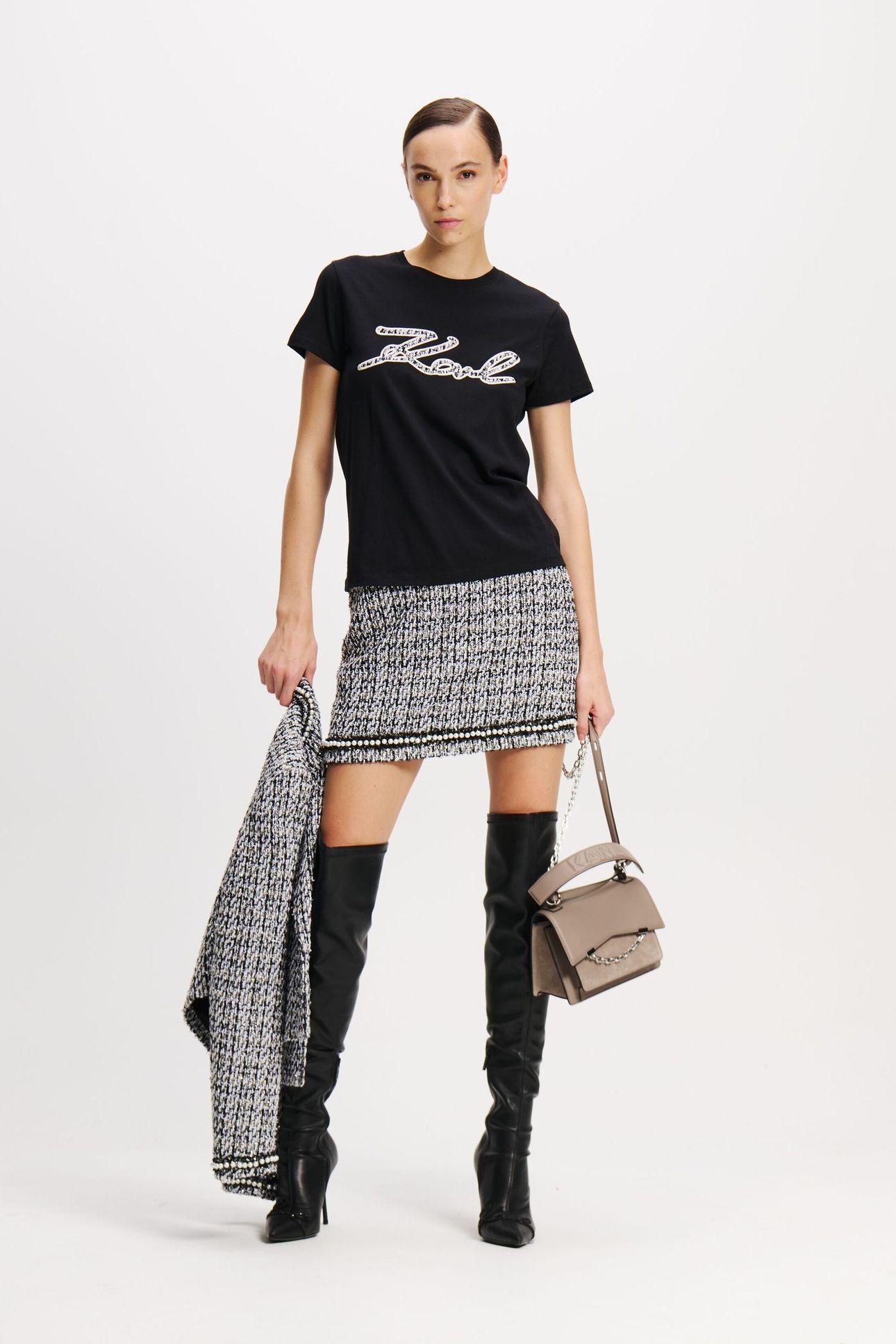 BOUCLE KARL SIGNATURE T-SHIRT BLACK 6