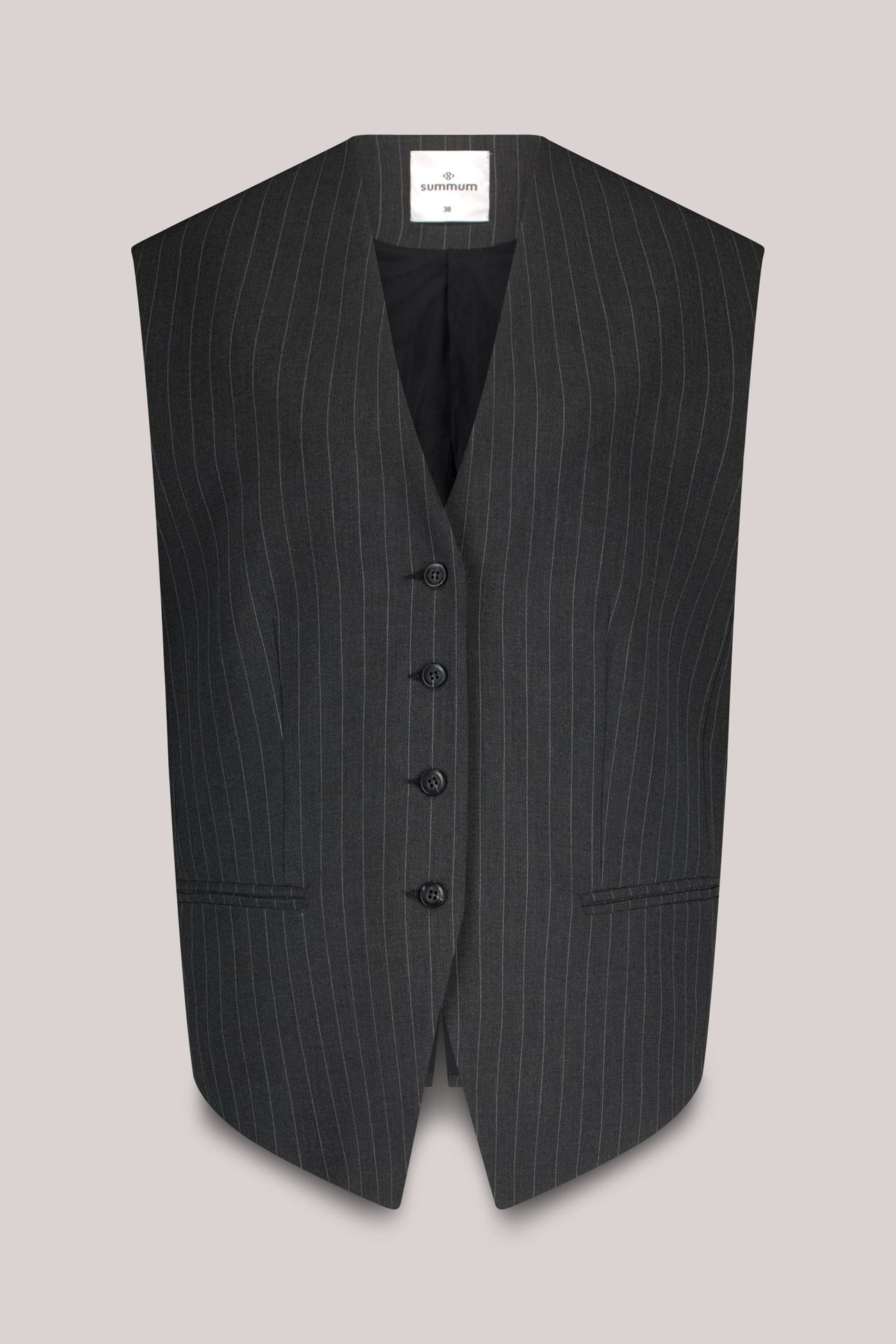 GILET PINSTRIPE ANTHRACITE 1
