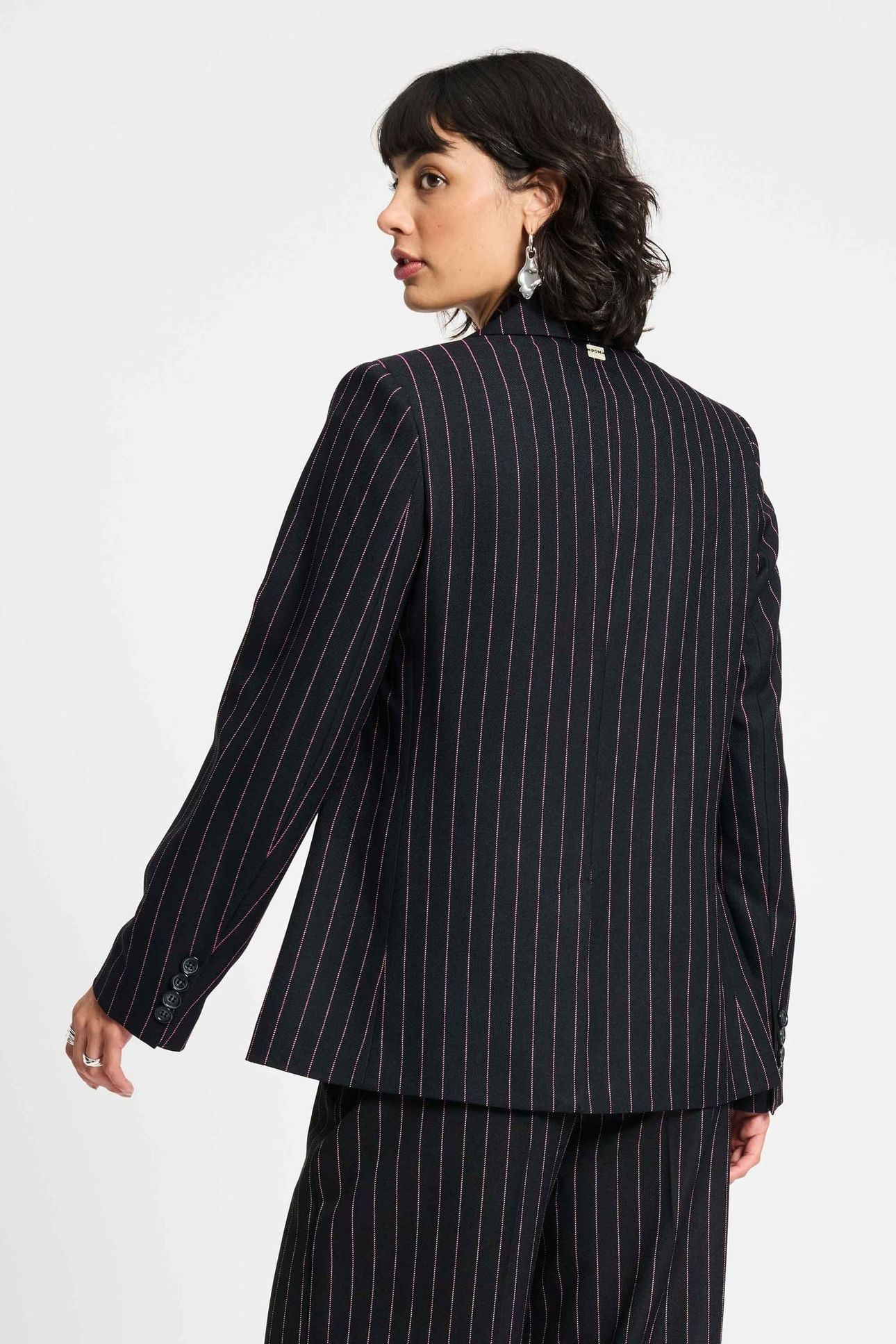 BLAZER - NOIR STRIPED 3
