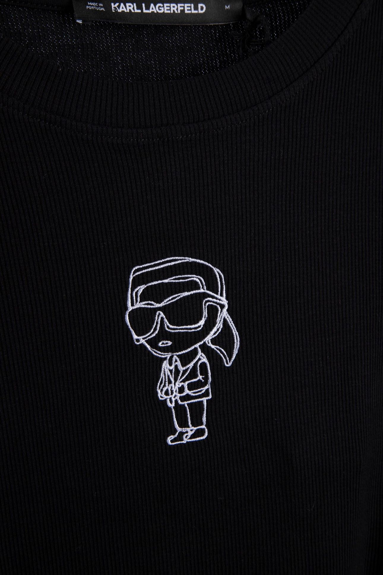 IKON SKETCH EMB RIB T-SHIRT BLACK 4