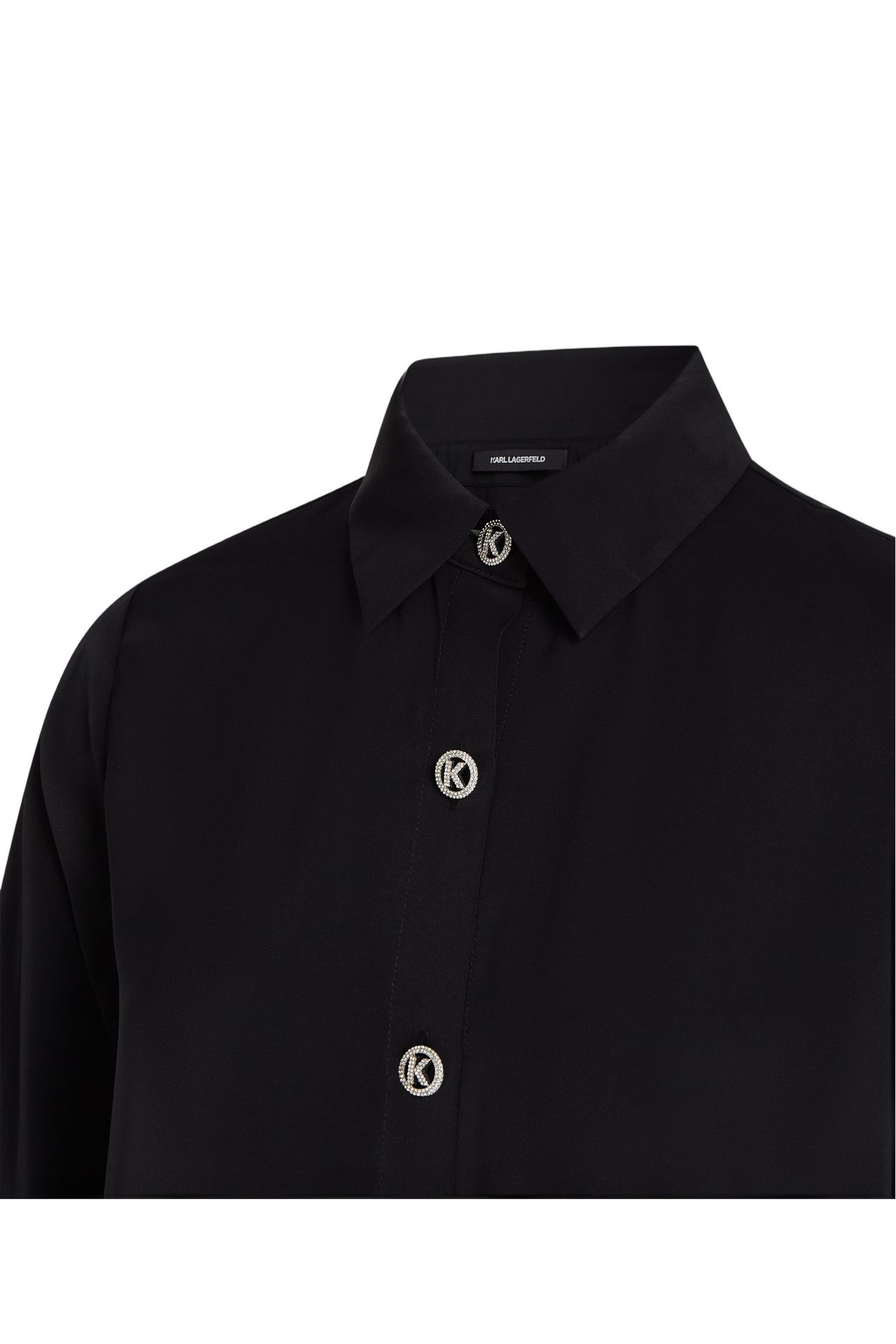 K BUTTONS PLEATED MINI DRESS BLACK 2