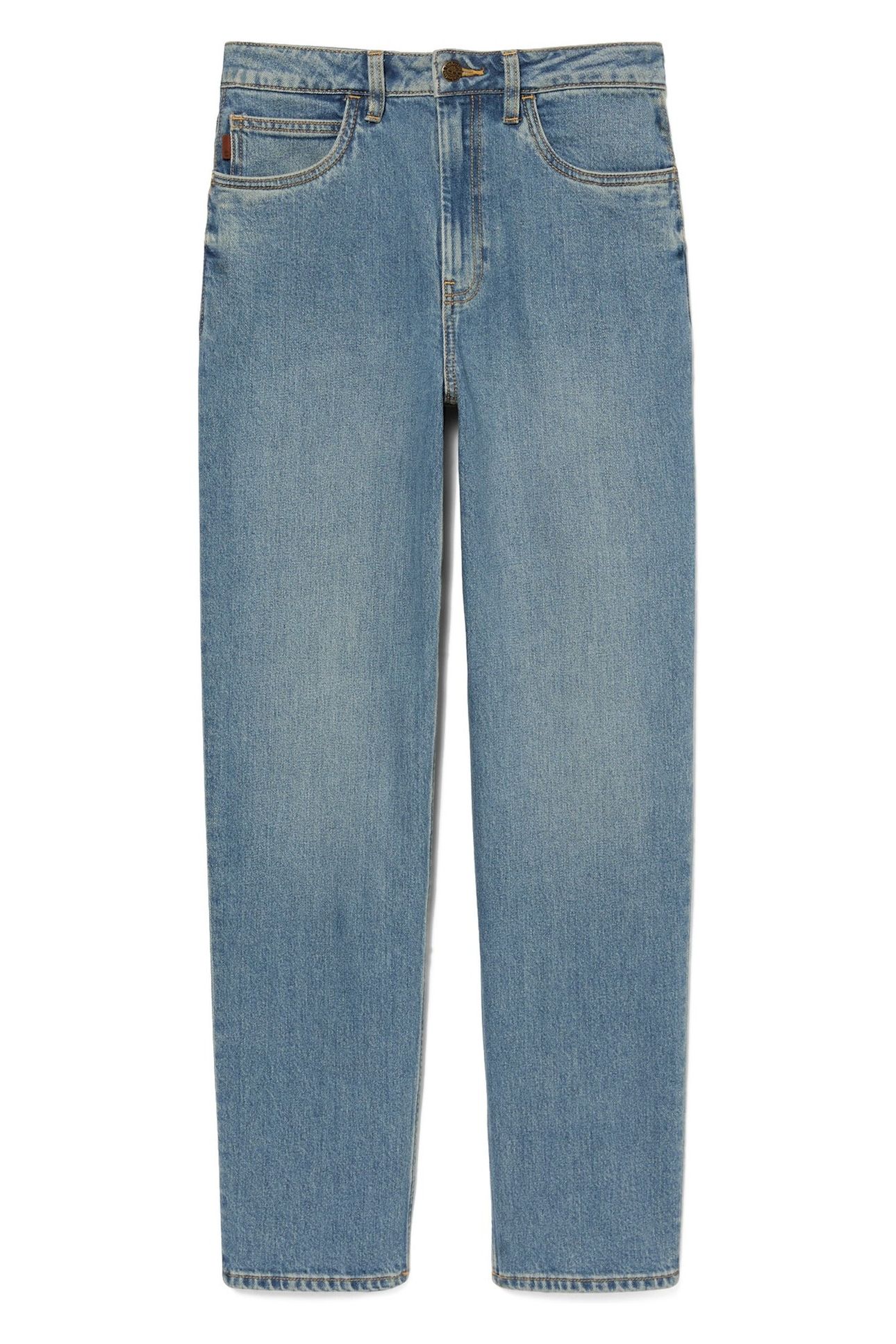 DENIM STRAIGHT PANTS LIGHT BLUE 4