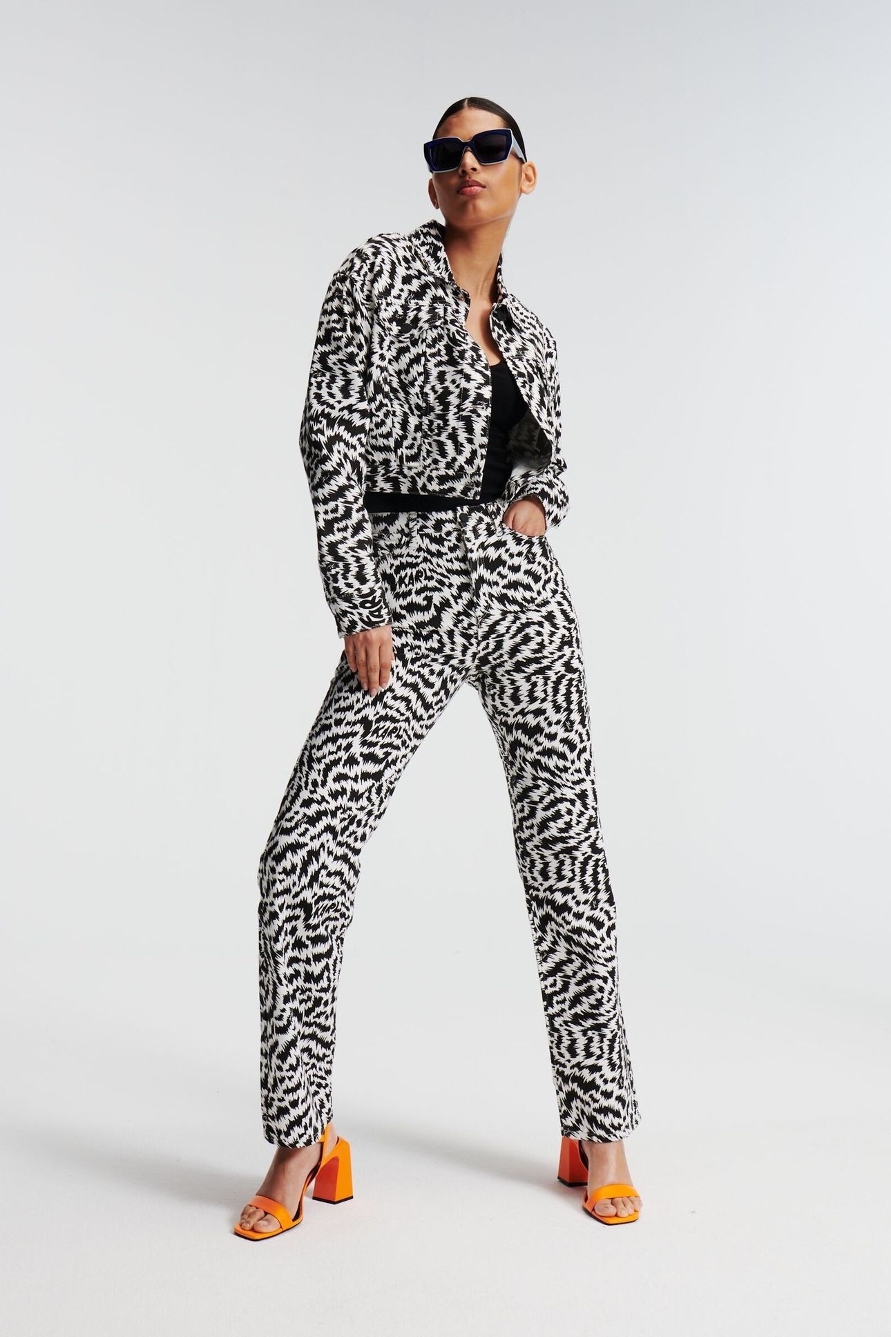 BW DENIM PANTS ELEKTRIKA BLACK/WHITE 7