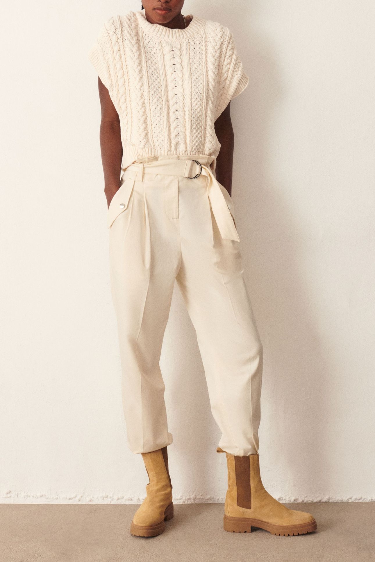 PANTALON MADRID ECRU 1