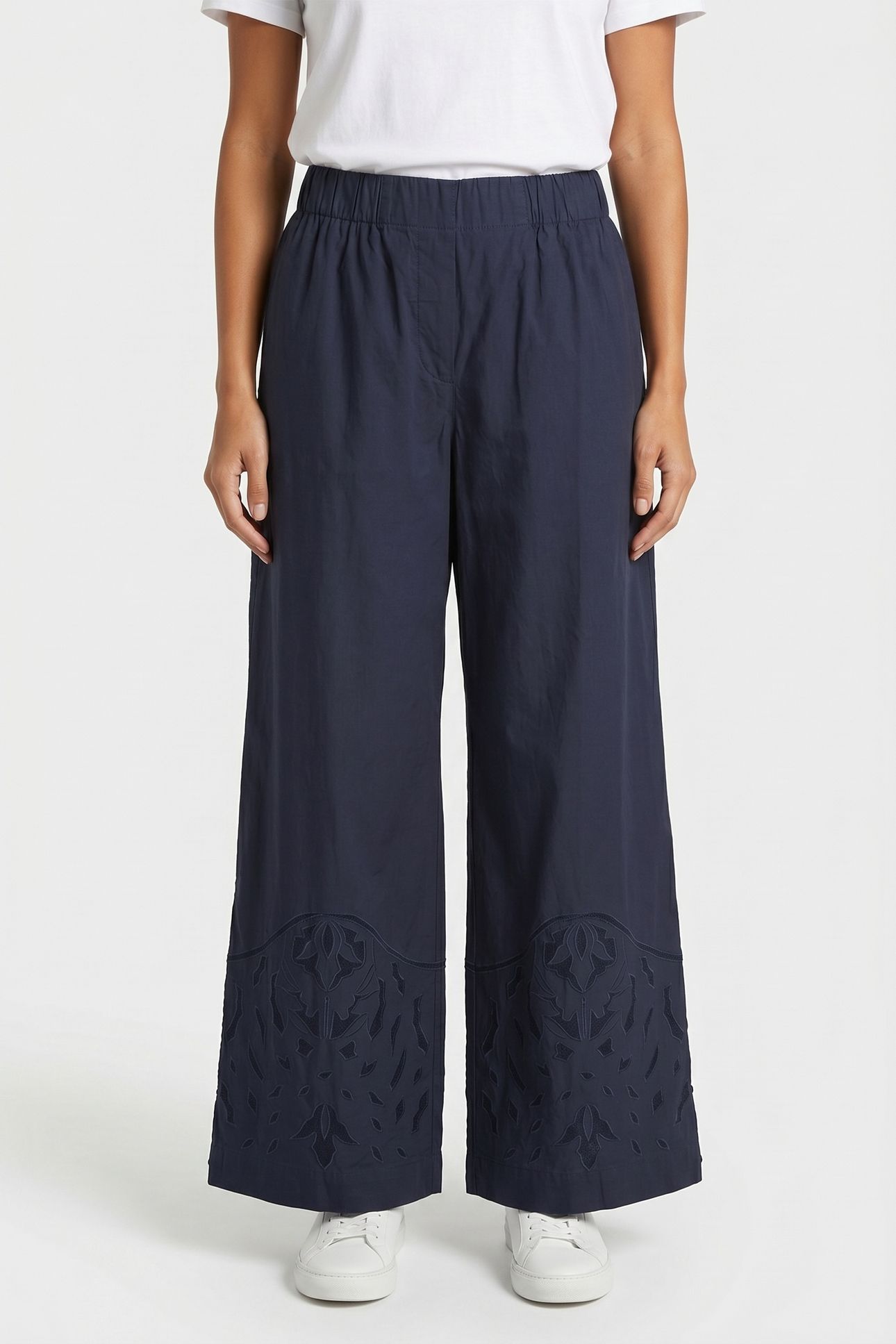 PANTS MOONFLOWER EMBR NAVY 2
