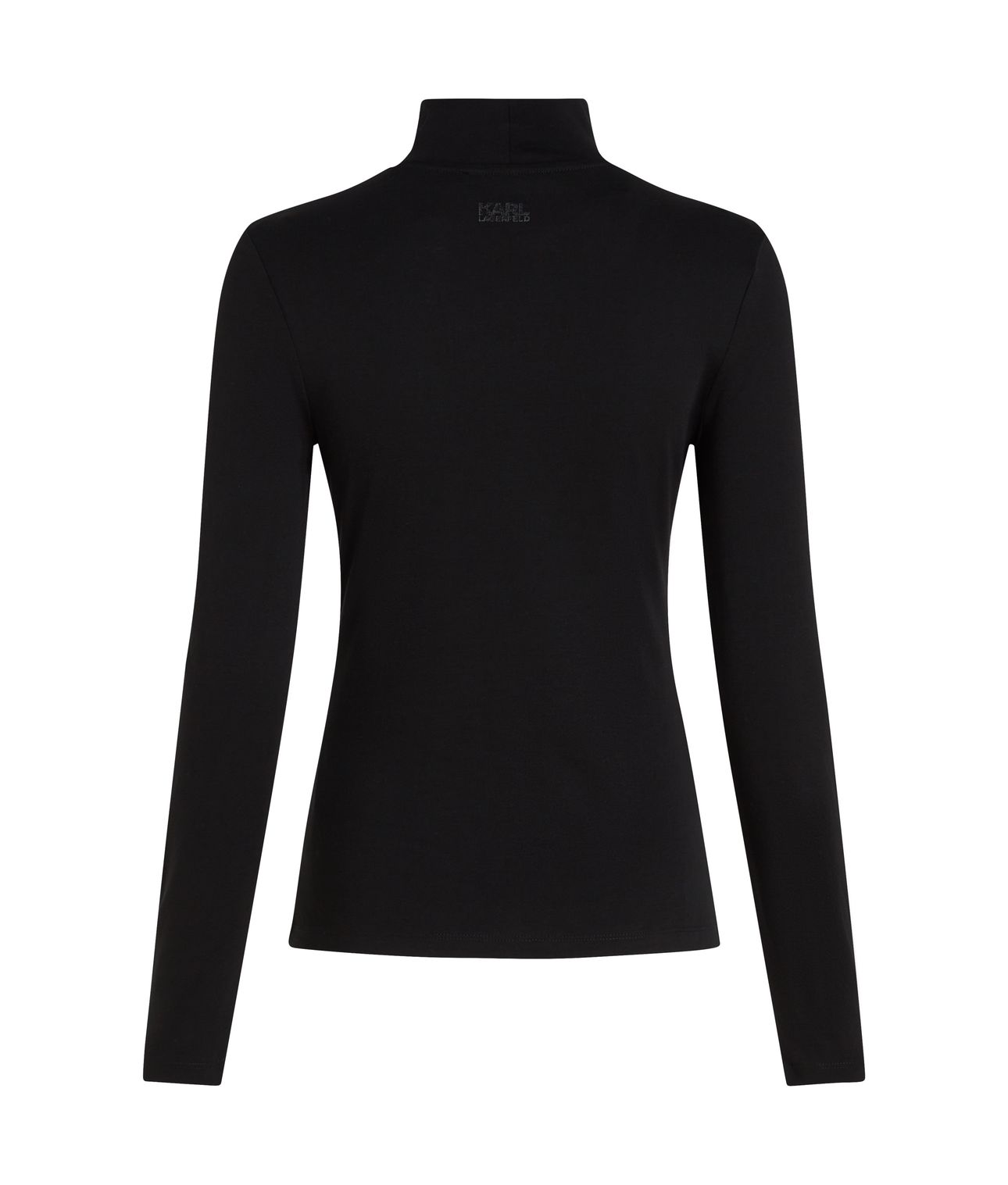 IKON GLITTER MOCK NECK LS TOP BLACK 2
