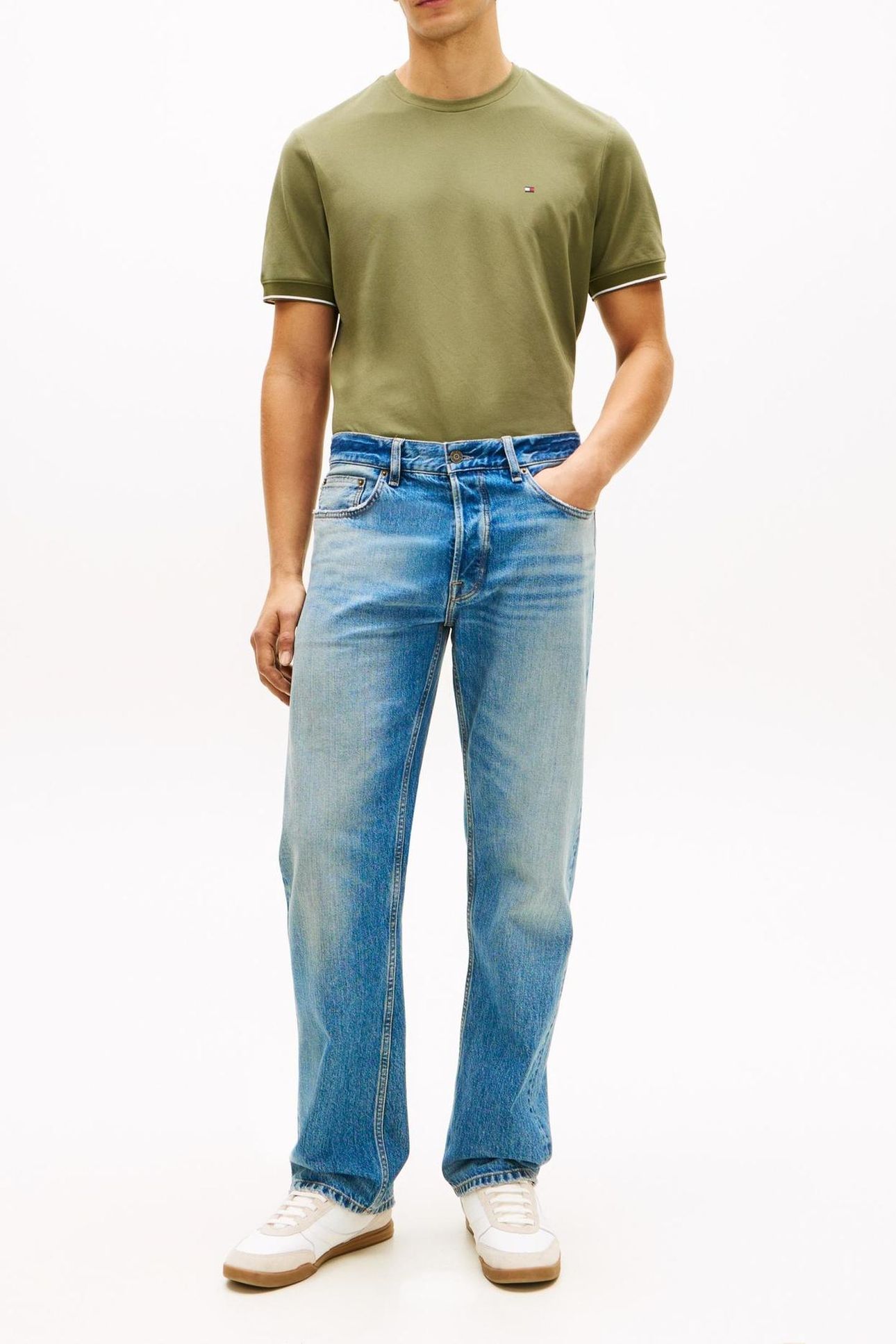 PERFORMANCE TIPPED T-SHIRT DARK ARTICHOKE 1