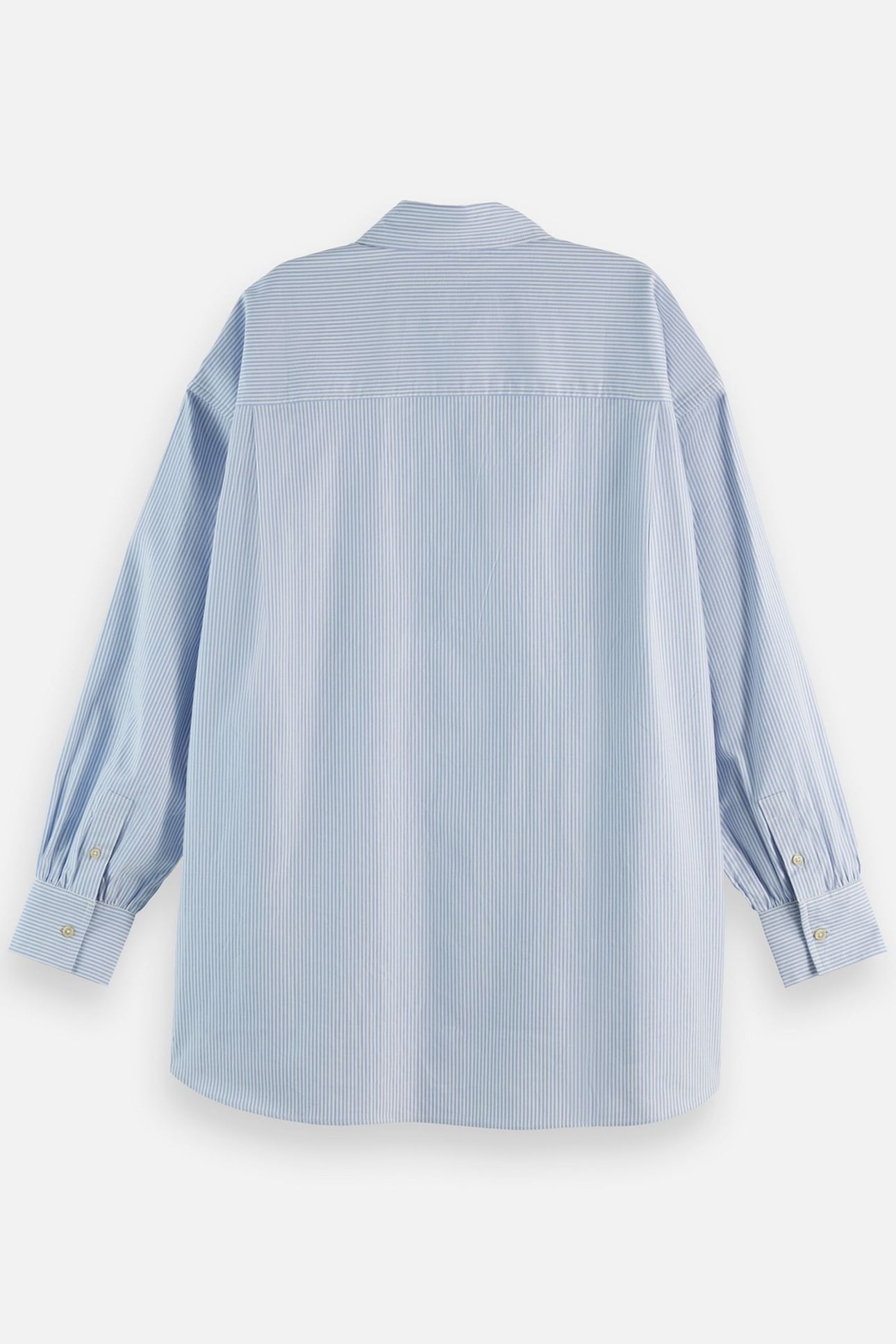 GIRLFRIEND OXFORD STRIPES SHIRT WHITE AND BLUE STRIPE 5