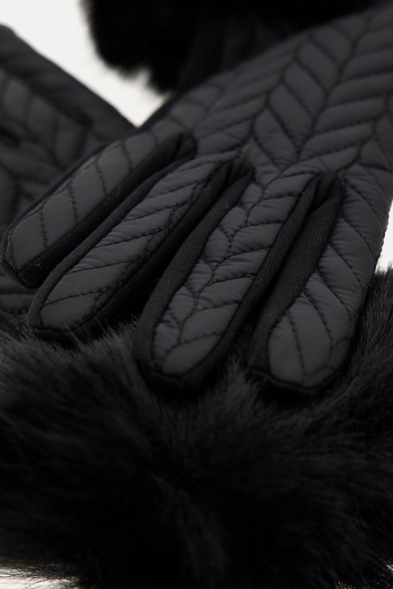 IRIEL STITCHED GLOVE JET BLACK A996 5