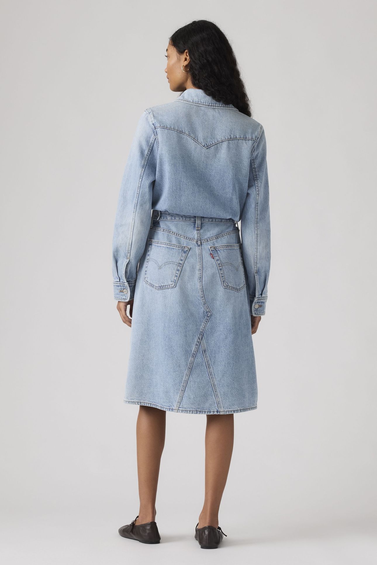 LONG SLEEVE A LINE WESTERN DRESS 3