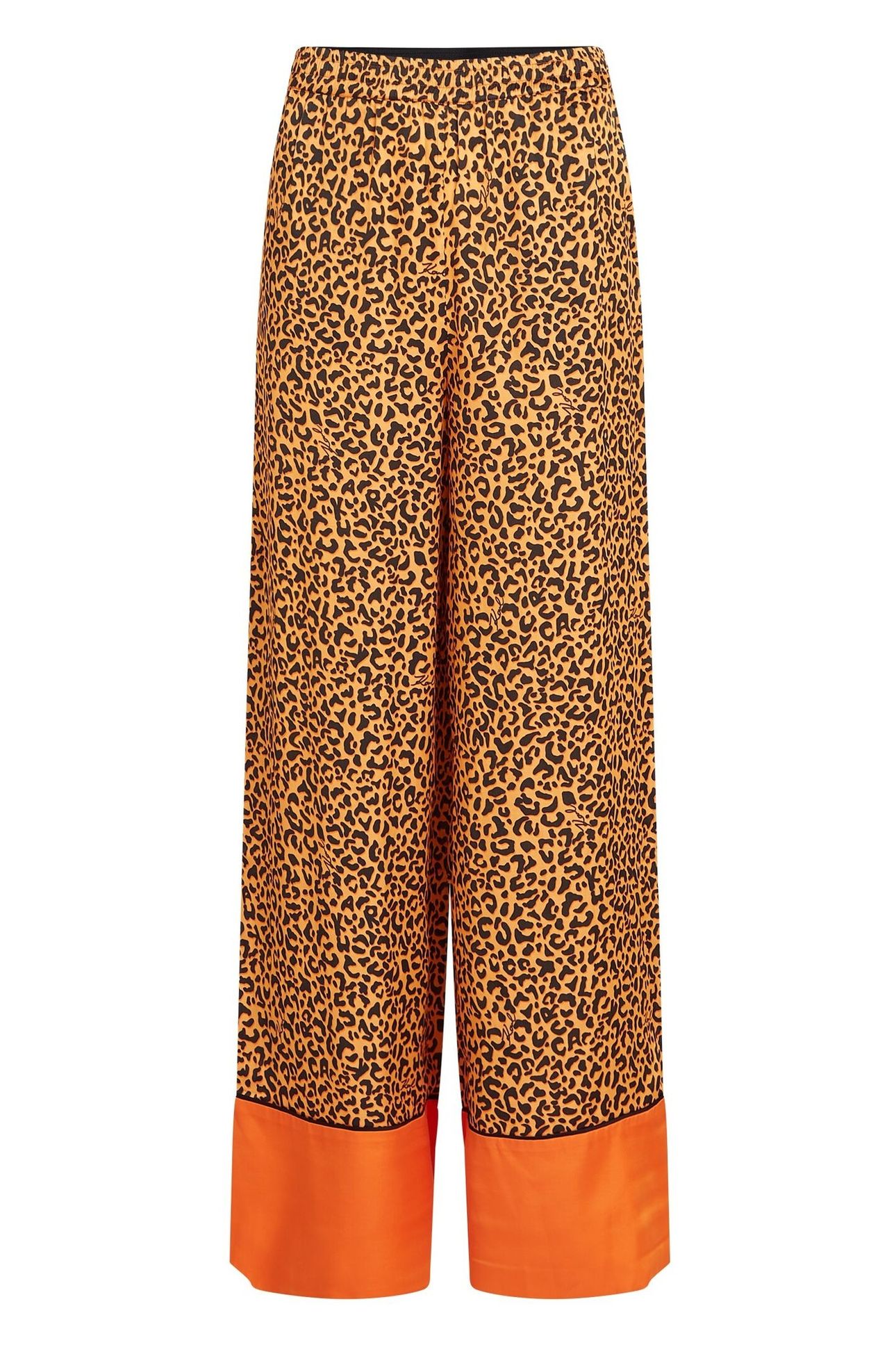 LEO PRINTED WIDELEG PANTS KARL LEOPARD ORANGE 3