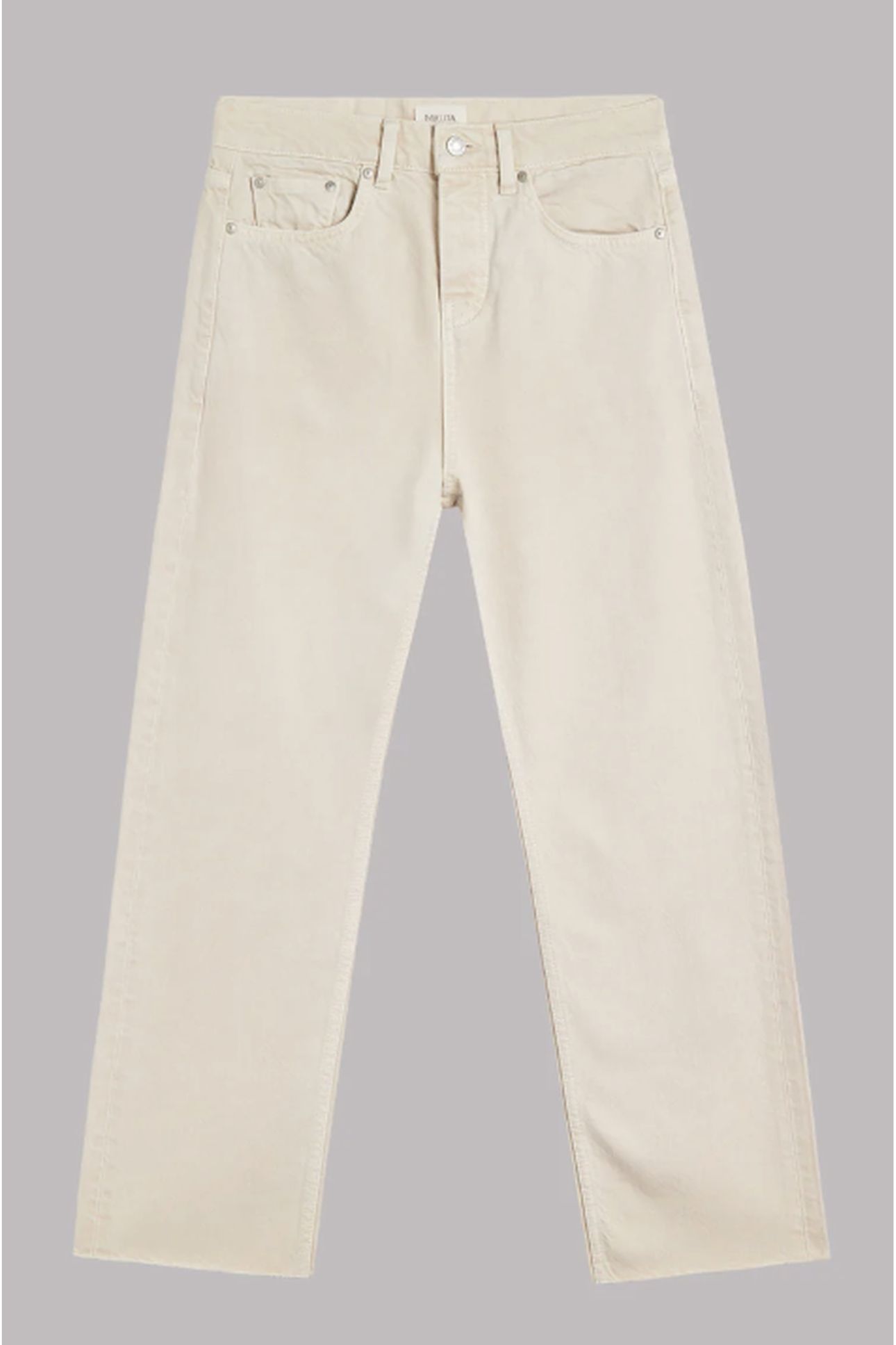 THE BEIGE CROPPED STRAIGHT JEANS 3